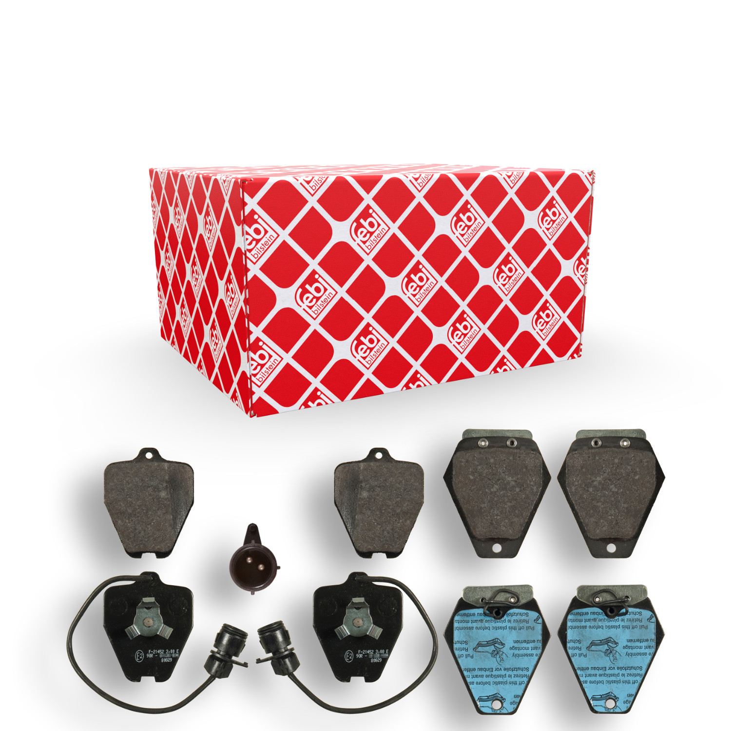 FEBI BILSTEIN Bremsbelagsatz, Scheibenbremse 16762 f&uuml;r AUDI, Vorderachse
