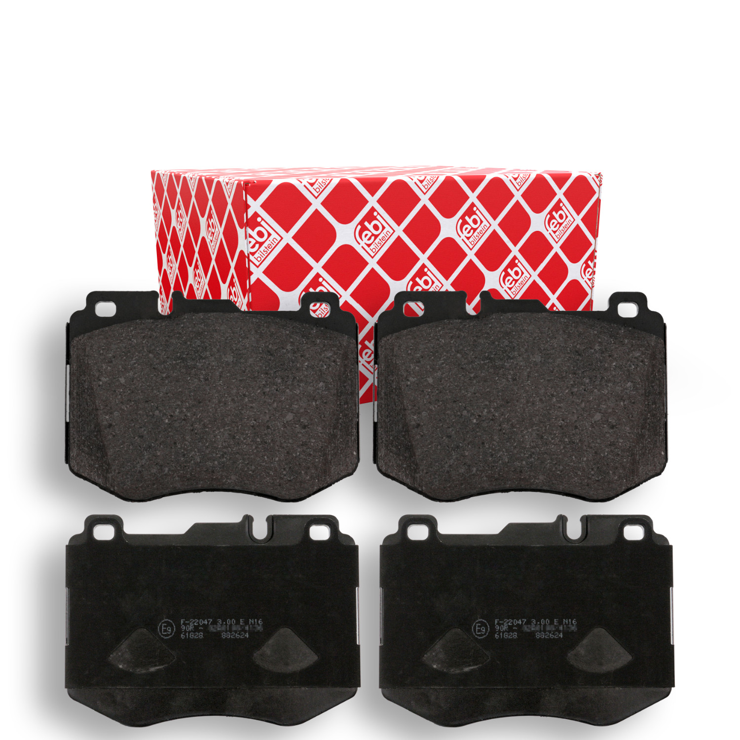 FEBI BILSTEIN Bremsbelagsatz, Scheibenbremse 16986 f&uuml;r MERCEDES-BENZ