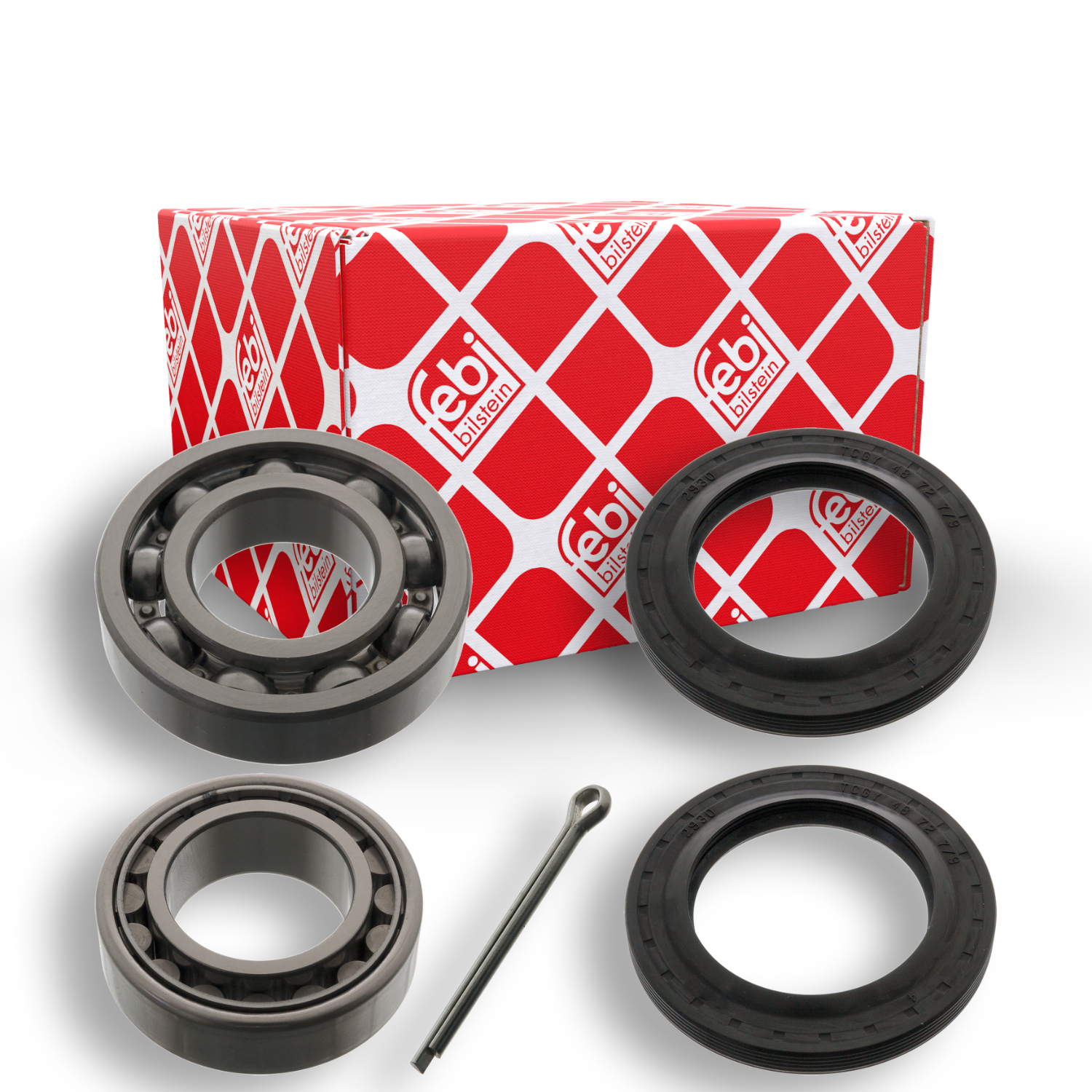 Febi Bilstein 1x 03691 Radlagersatz mit Wellendichtringen und Splint