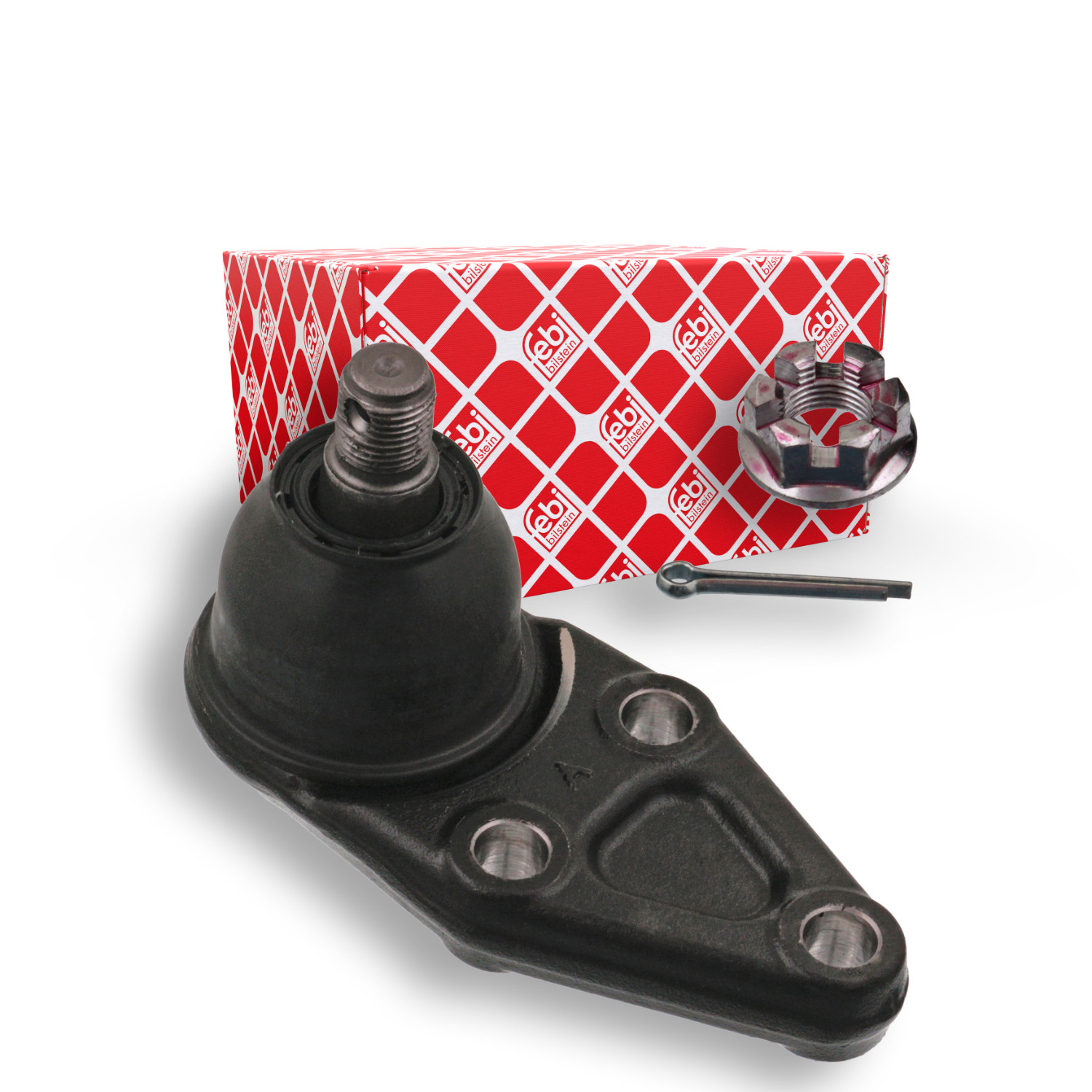 Febi Bilstein 41264 Traggelenk mit Kronenmutter und Splint , 1 St&uuml;ck