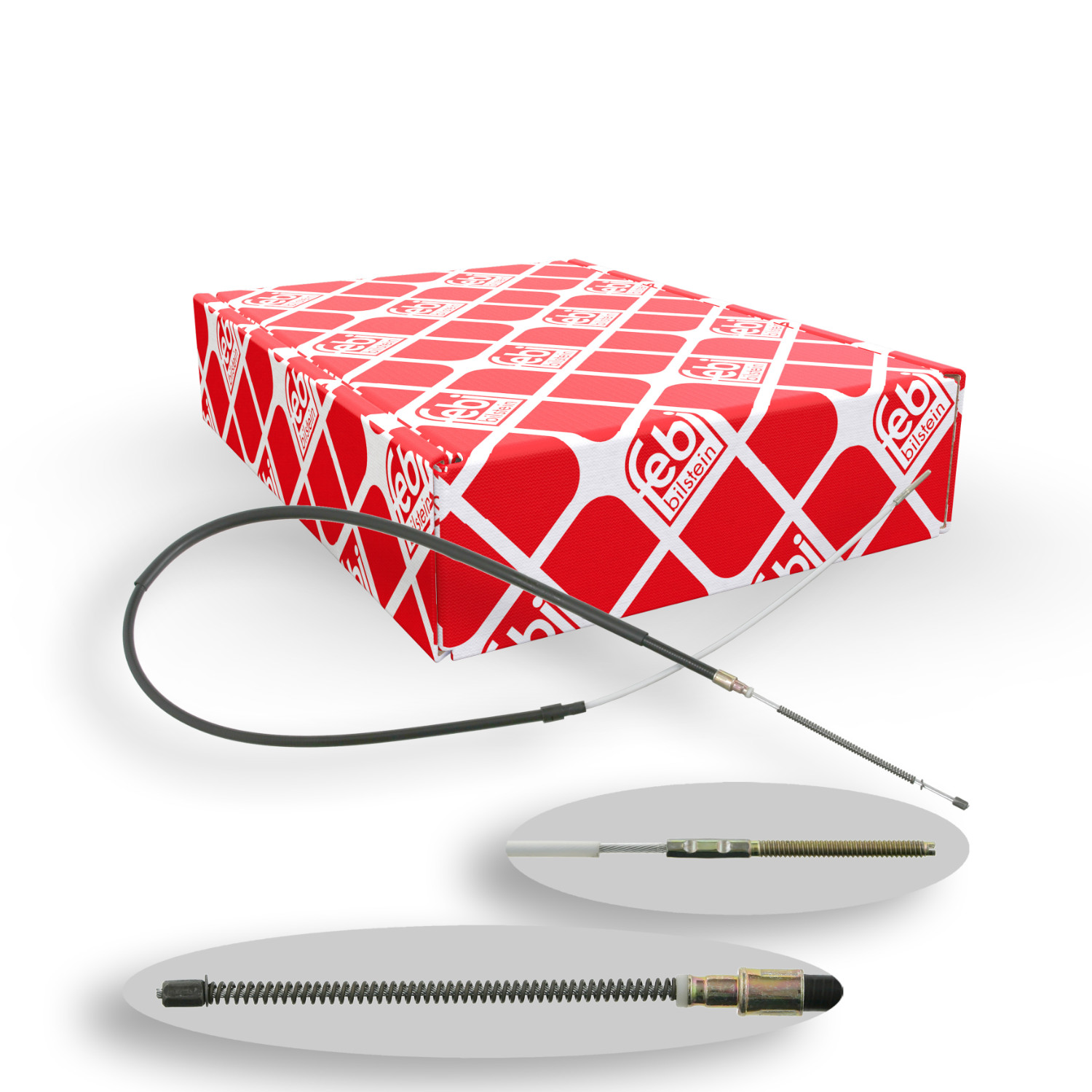 FEBI BILSTEIN Seilzug, Feststellbremse 14200 f&uuml;r VW, hinten links, hinten rechts