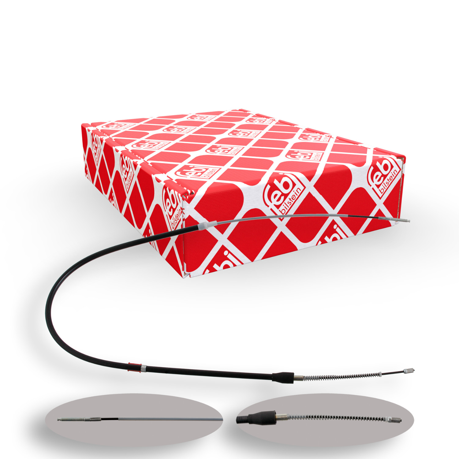 Seilzug, Feststellbremse FEBI BILSTEIN 30765 f&uuml;r SEAT VW, hinten links