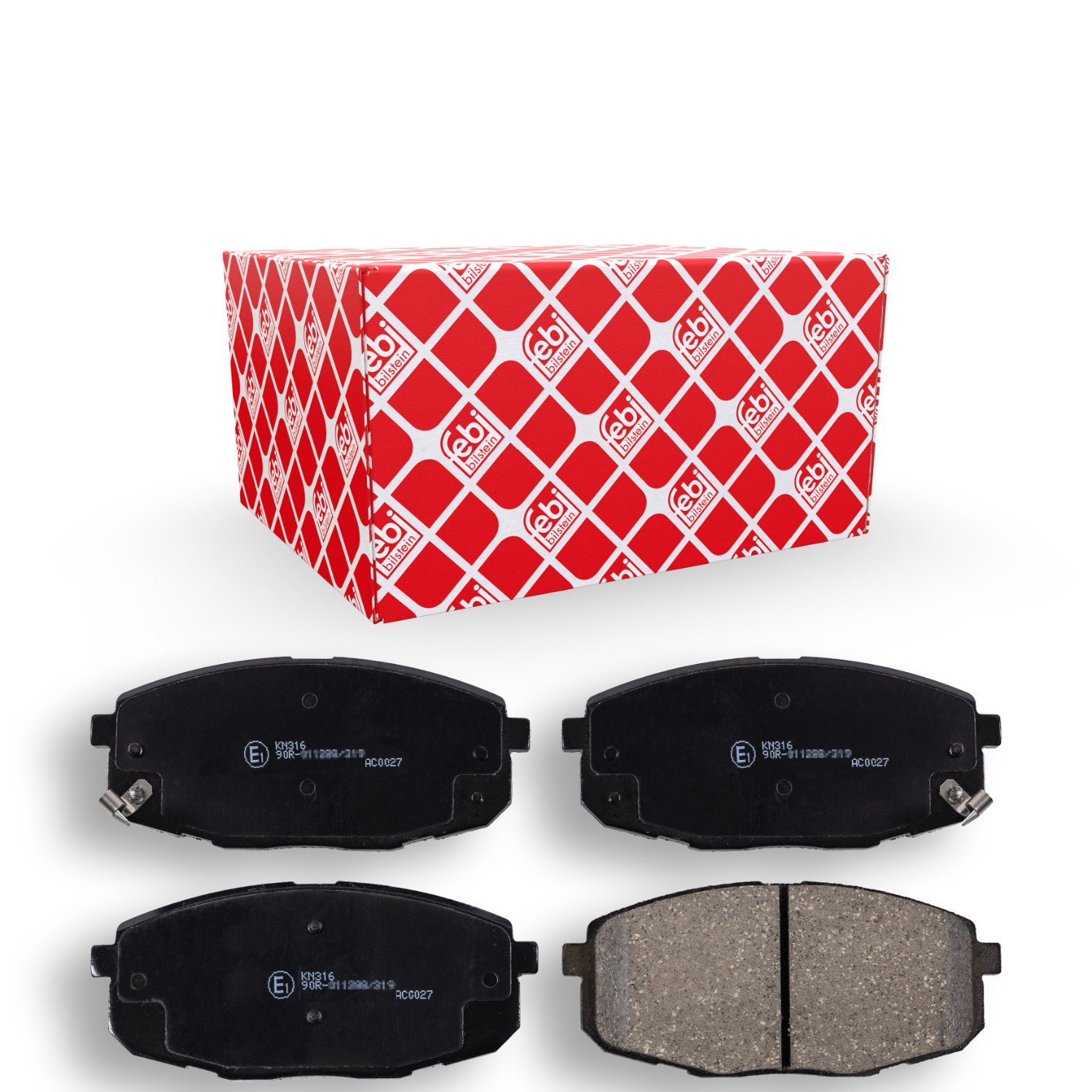 FEBI BILSTEIN Bremsbelagsatz, Scheibenbremse 170119 f&uuml;r HYUNDAI KIA, Vorderachse