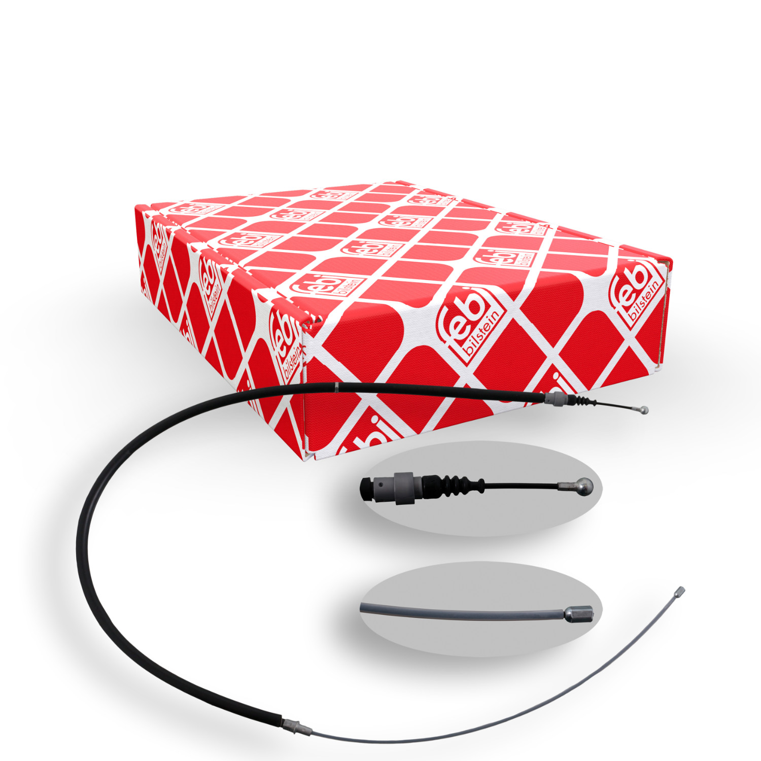 FEBI BILSTEIN Seilzug, Feststellbremse 49624 f&uuml;r SEAT SKODA VW, hinten links