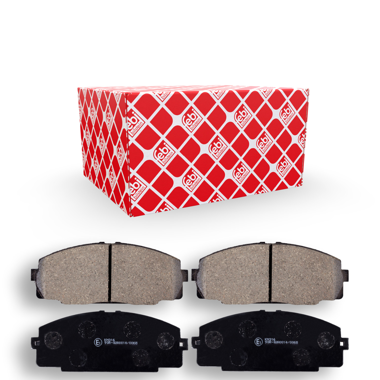 FEBI BILSTEIN Bremsbelagsatz, Scheibenbremse 170243 f&uuml;r TOYOTA, Vorderachse