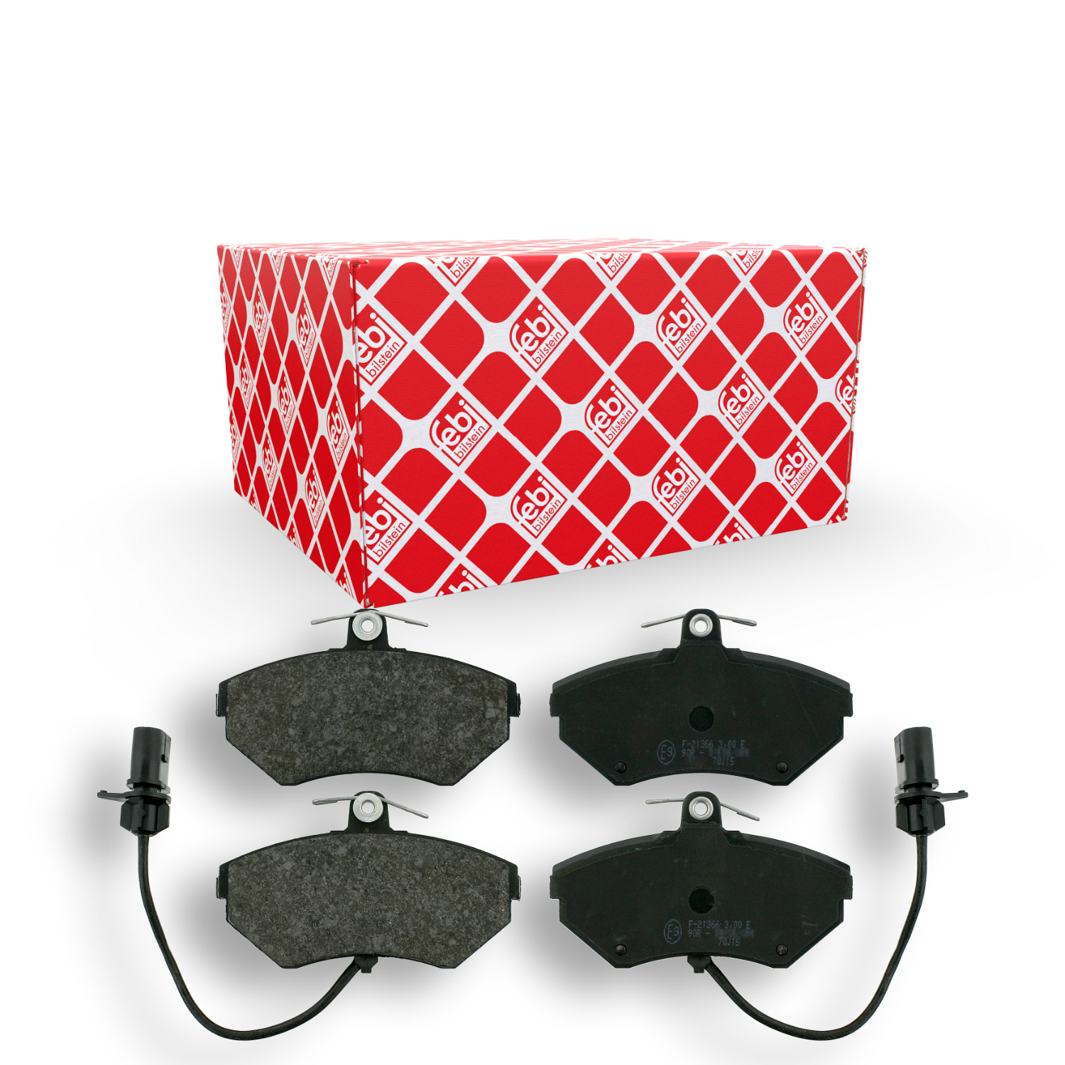 FEBI BILSTEIN Bremsbelagsatz, Scheibenbremse 16340 f&uuml;r AUDI SEAT VW, Vorderachse