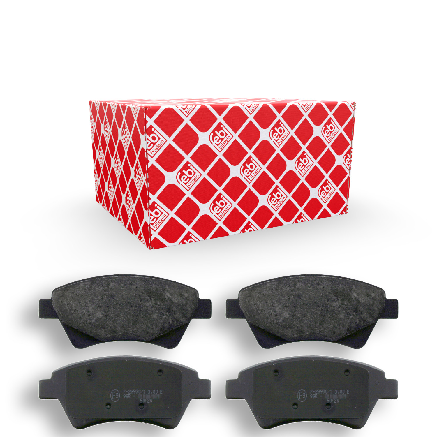 FEBI BILSTEIN Bremsbelagsatz, Scheibenbremse 16477 f&uuml;r RENAULT, Vorderachse