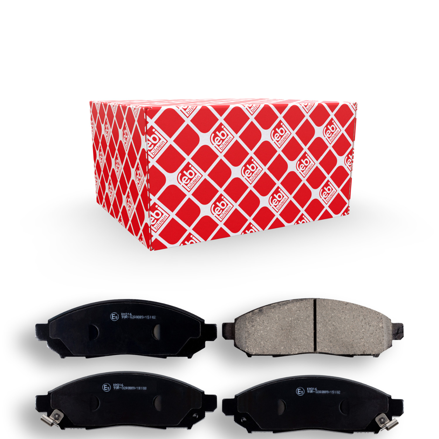FEBI BILSTEIN Bremsbelagsatz, Scheibenbremse 170304 f&uuml;r NISSAN, Vorderachse
