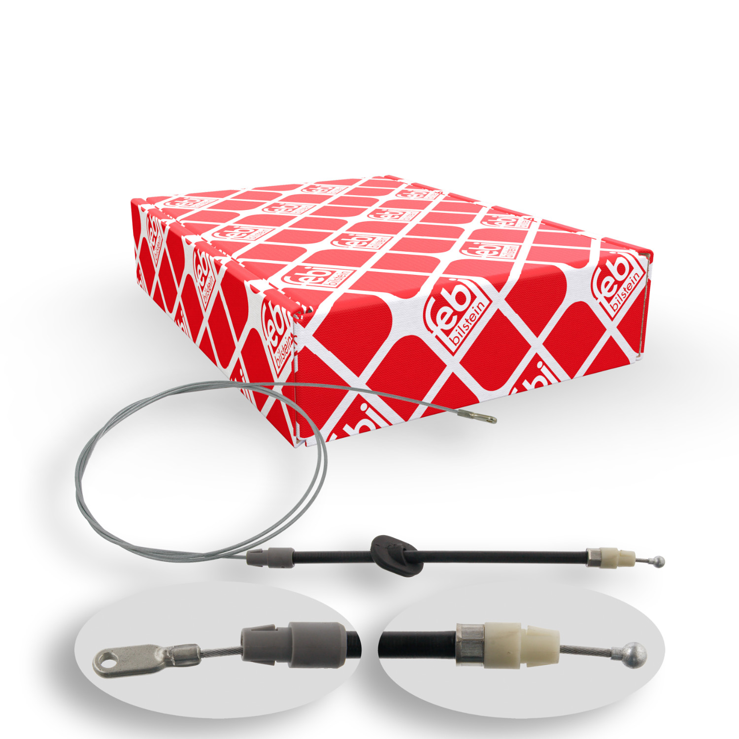 Seilzug, Feststellbremse FEBI BILSTEIN 26729 f&uuml;r CHRYSLER DODGE MERCEDES-BENZ VW