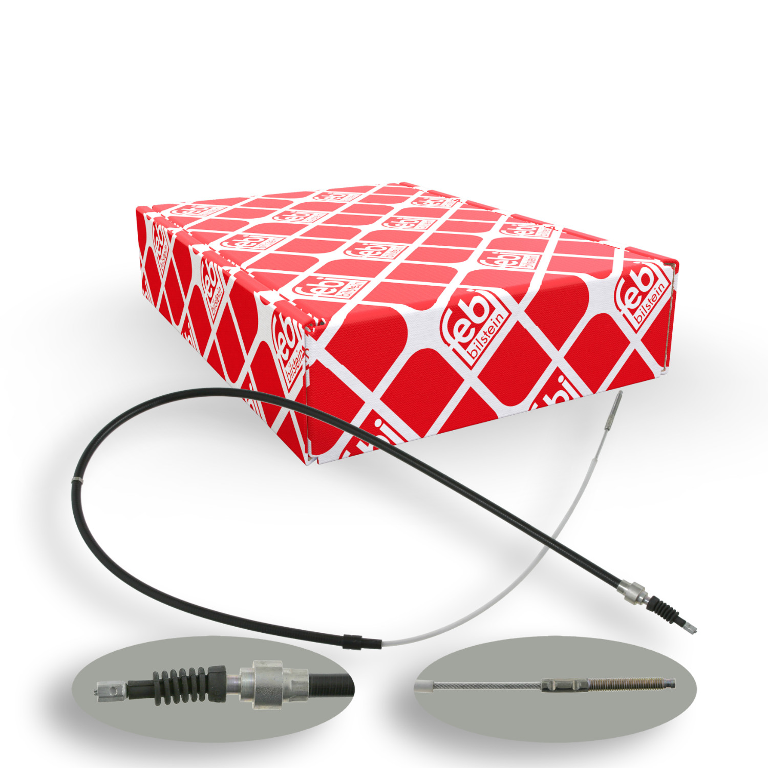 FEBI BILSTEIN Seilzug, Feststellbremse 14234 f&uuml;r VW, hinten links, hinten rechts