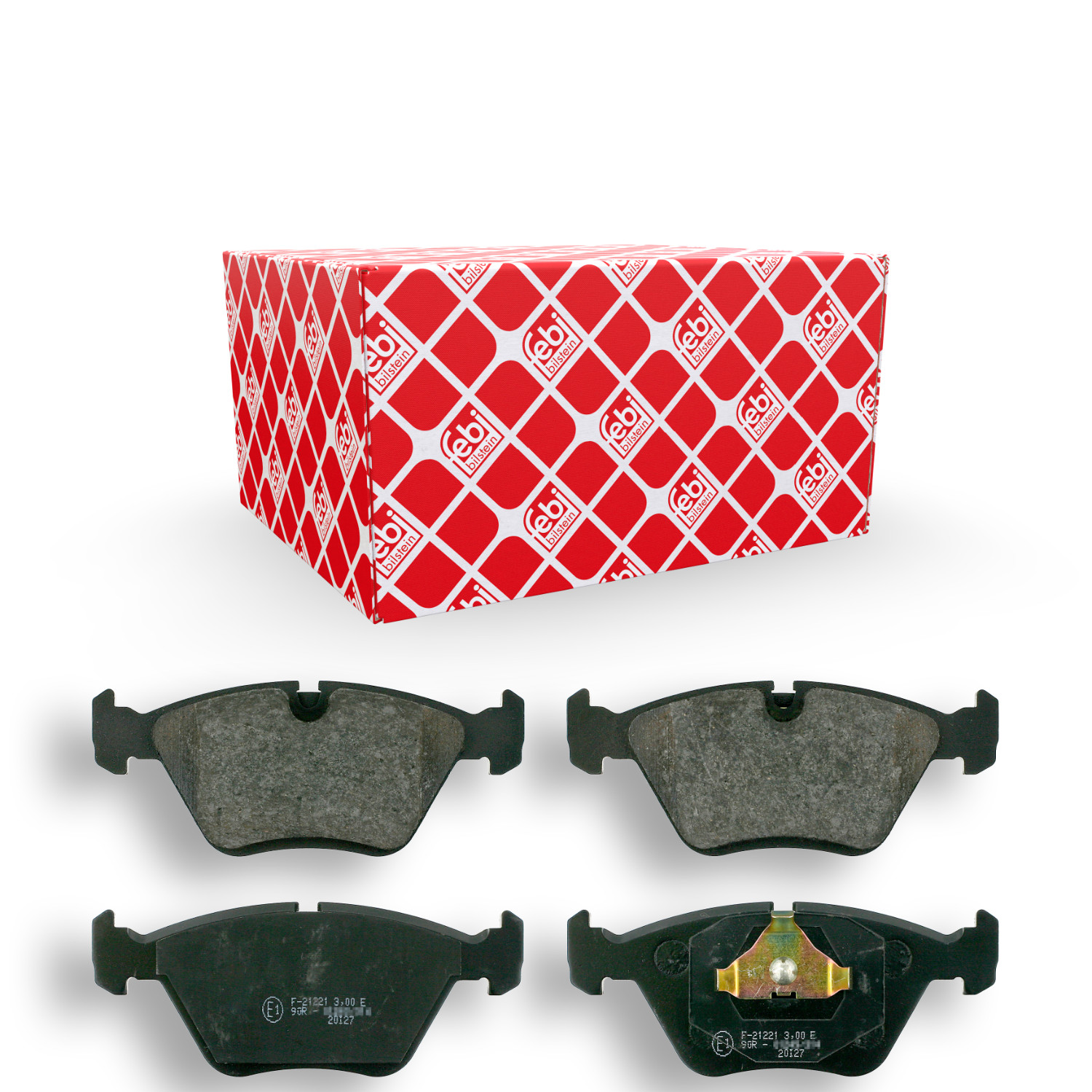 FEBI BILSTEIN Bremsbelagsatz, Scheibenbremse 16312 f&uuml;r AUDI, Vorderachse