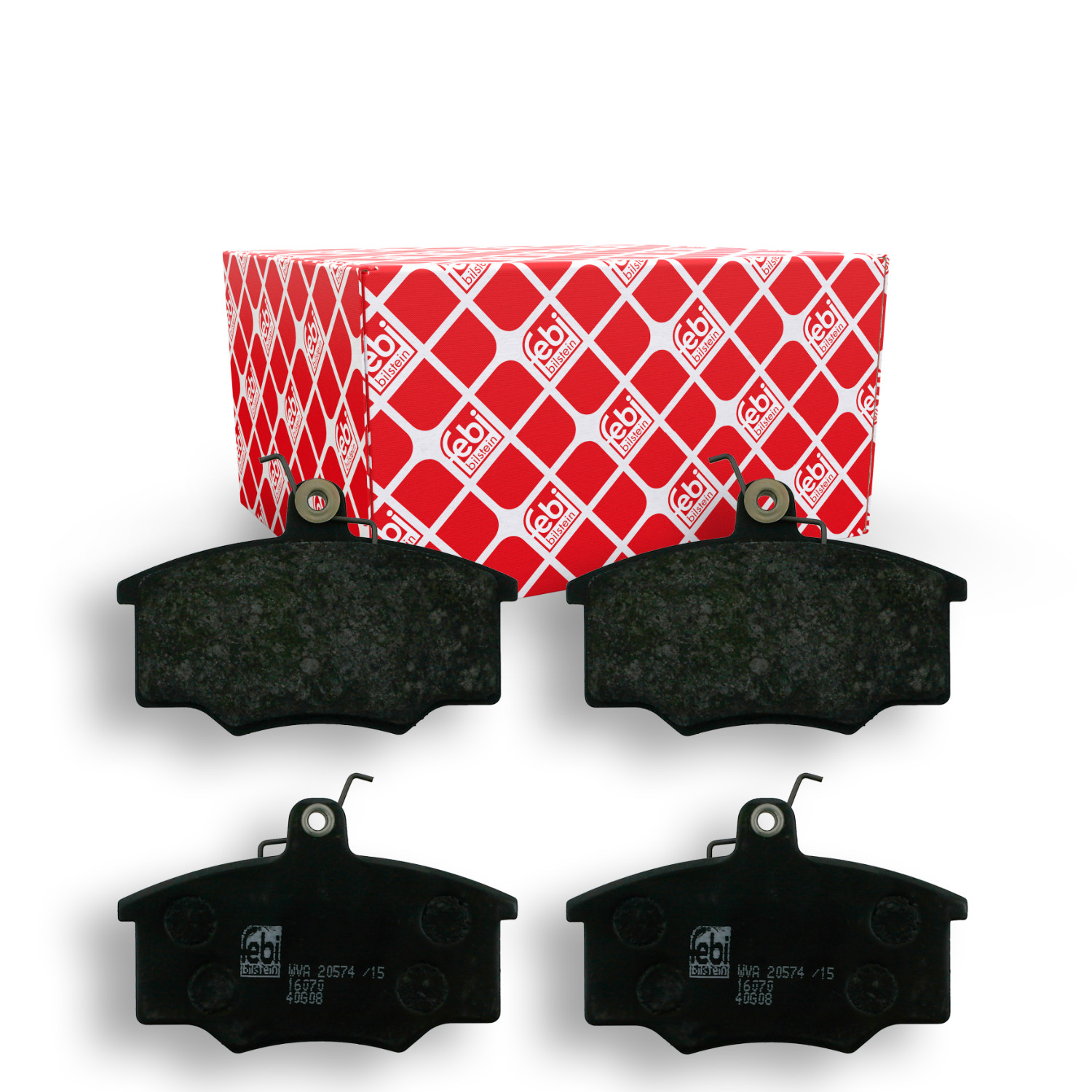 FEBI BILSTEIN Bremsbelagsatz, Scheibenbremse 16070 f&uuml;r AUDI, Vorderachse