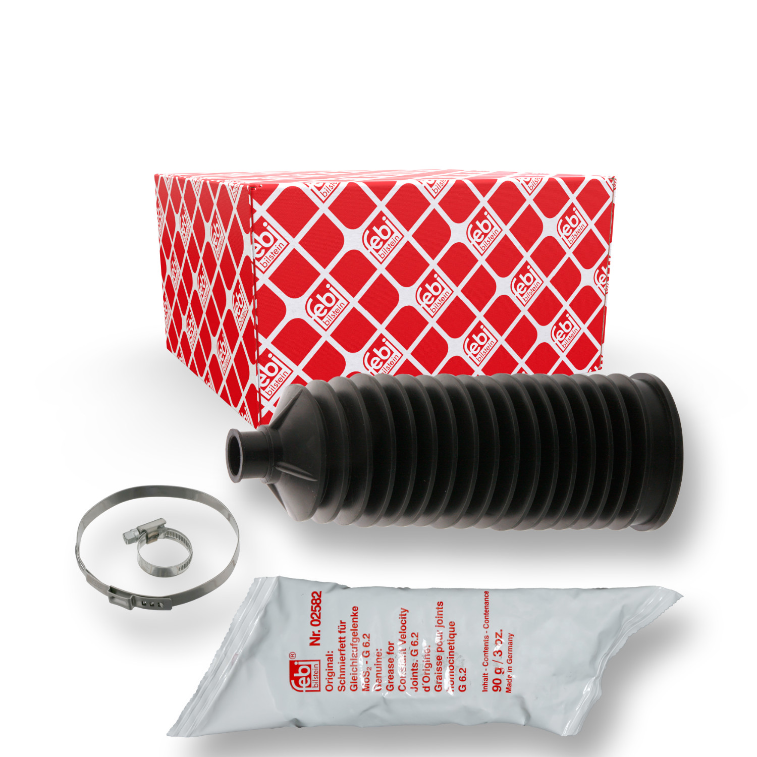 FEBI BILSTEIN Faltenbalgsatz, Lenkung 36515 f&uuml;r FORD FORD USA, Vorderachse links