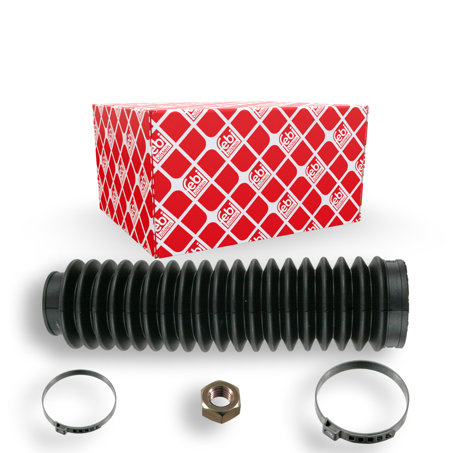 FEBI BILSTEIN Faltenbalgsatz, Lenkung 22528 f&uuml;r VOLVO, Vorderachse links