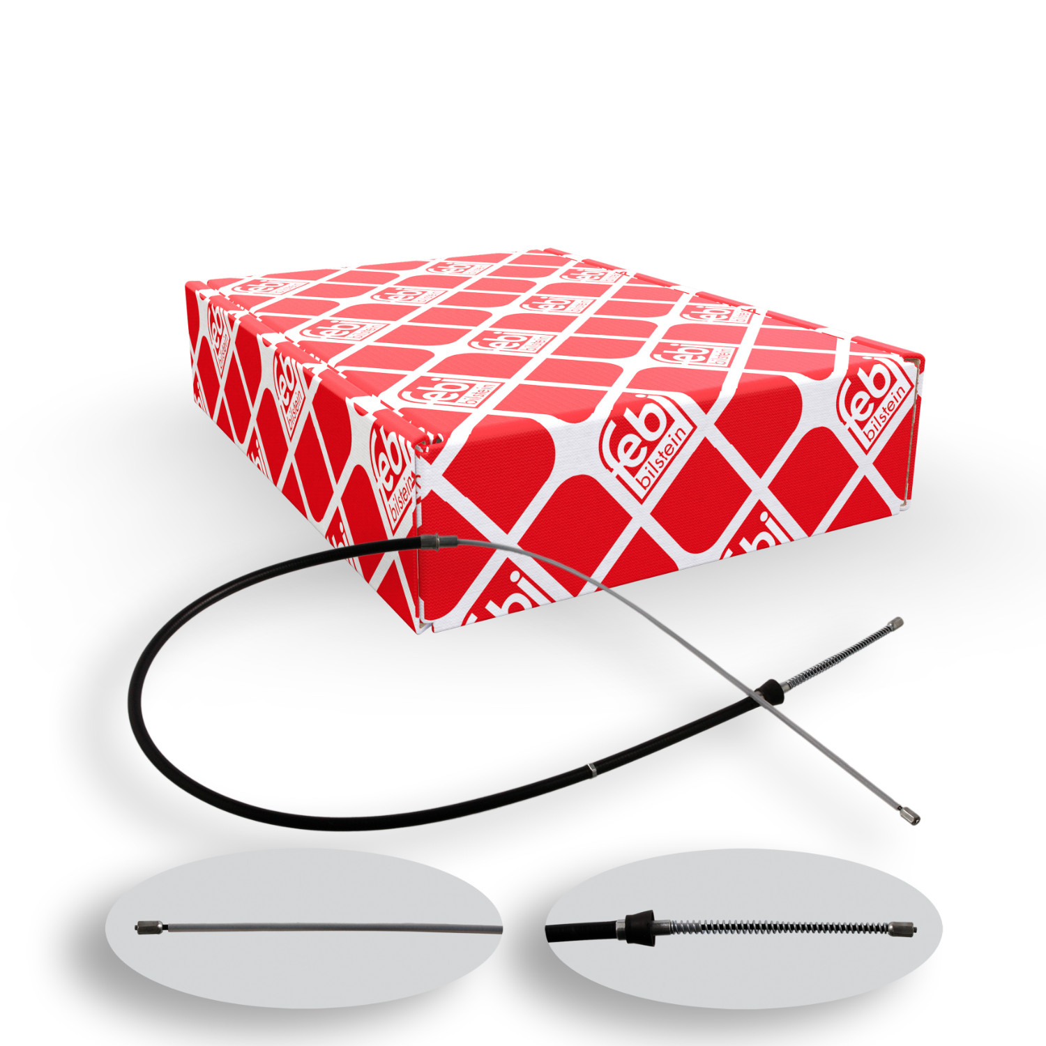 FEBI BILSTEIN Seilzug, Feststellbremse 36348 f&uuml;r SEAT SKODA VW, hinten links