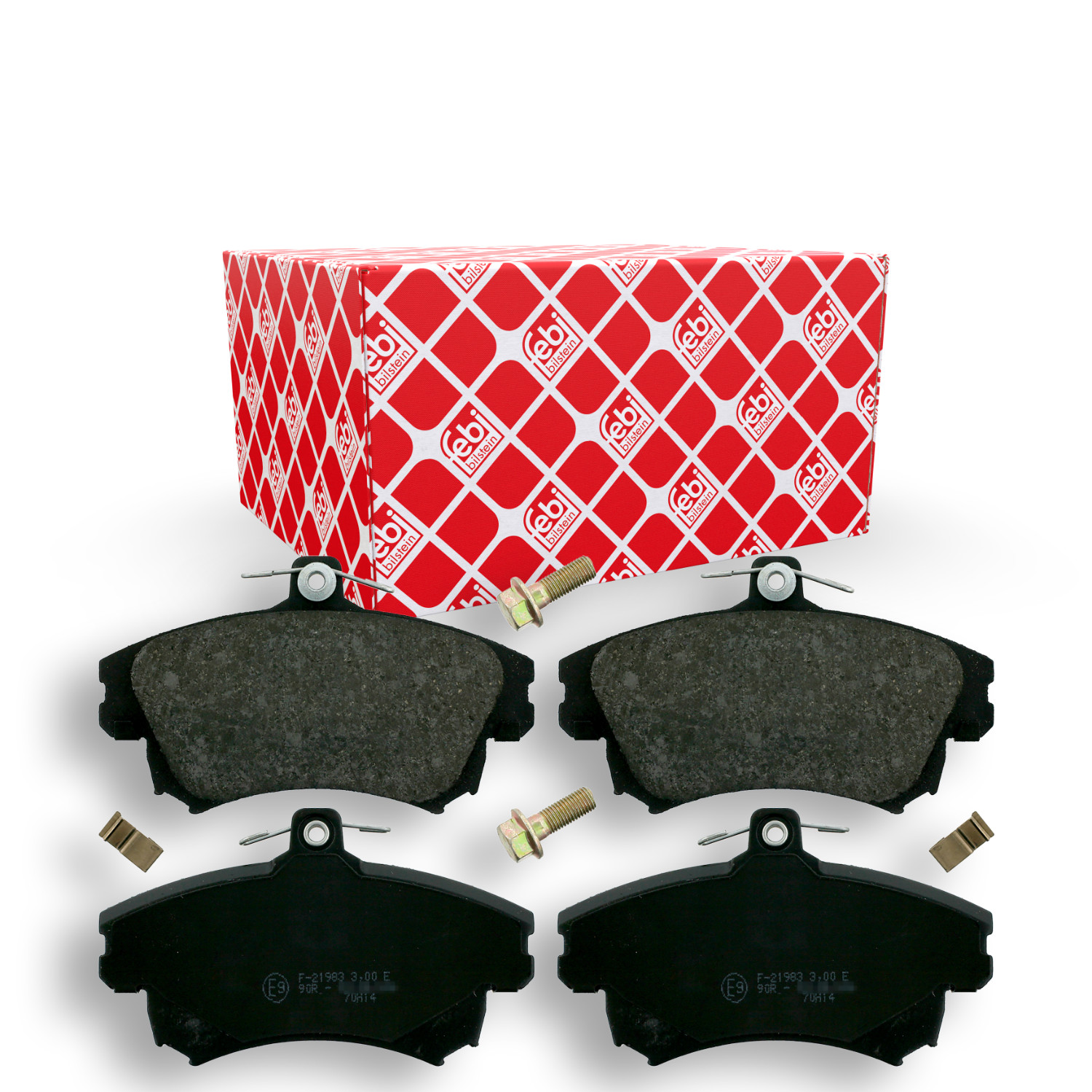 FEBI BILSTEIN Bremsbelagsatz, Scheibenbremse 16214 für MITSUBISHI VOLVO SMART
