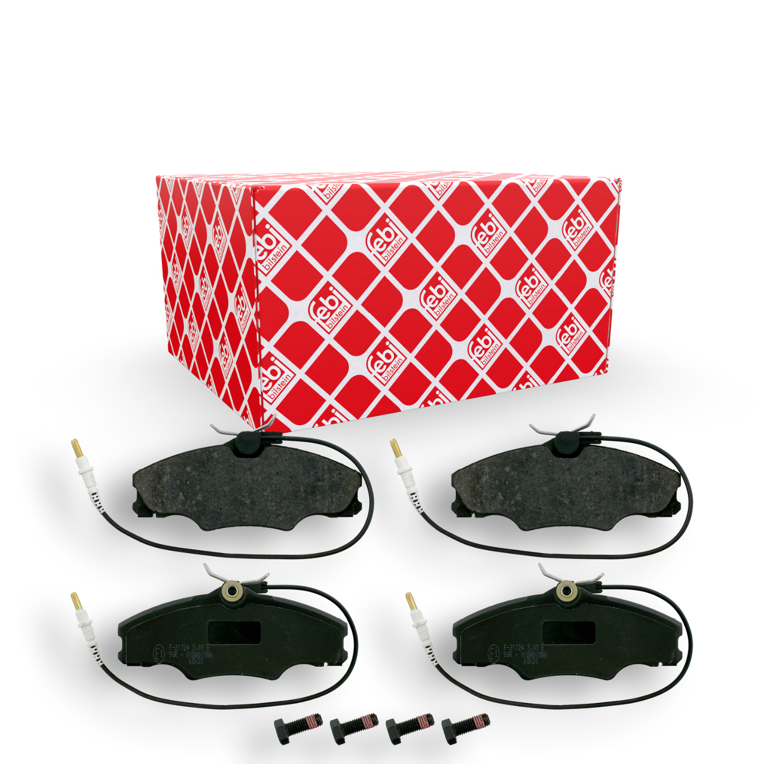 FEBI BILSTEIN Bremsbelagsatz, Scheibenbremse 16221 f&uuml;r PEUGEOT, Vorderachse