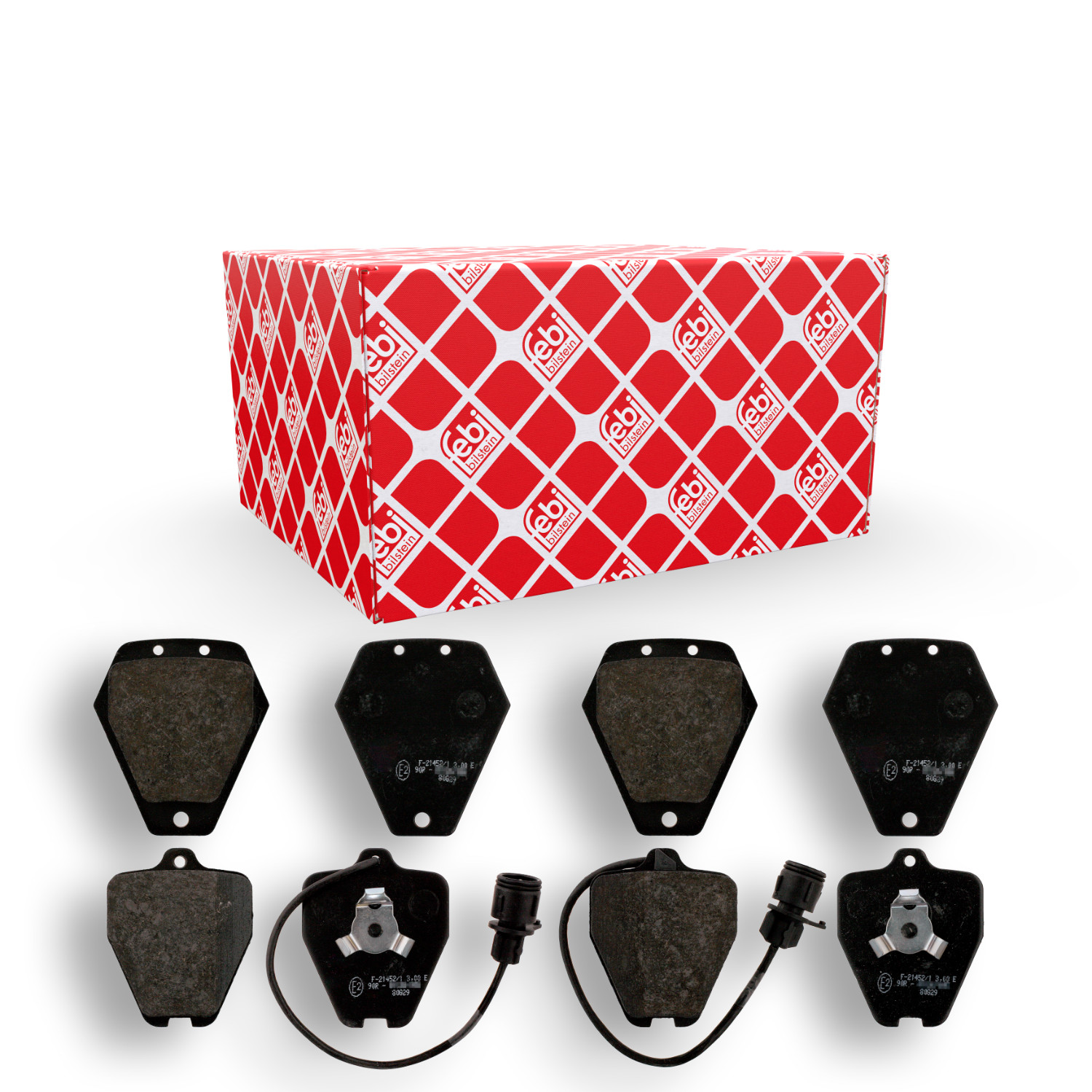 FEBI BILSTEIN Bremsbelagsatz, Scheibenbremse 16999 f&uuml;r AUDI, Vorderachse