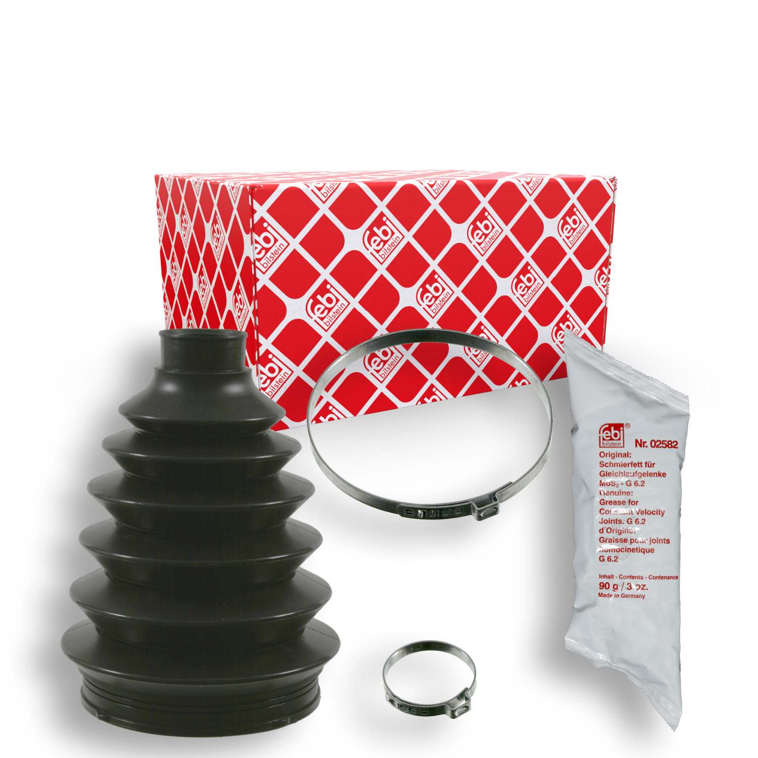 FEBI BILSTEIN Faltenbalgsatz, Antriebswelle 22087 f&uuml;r SAAB, Vorderachse