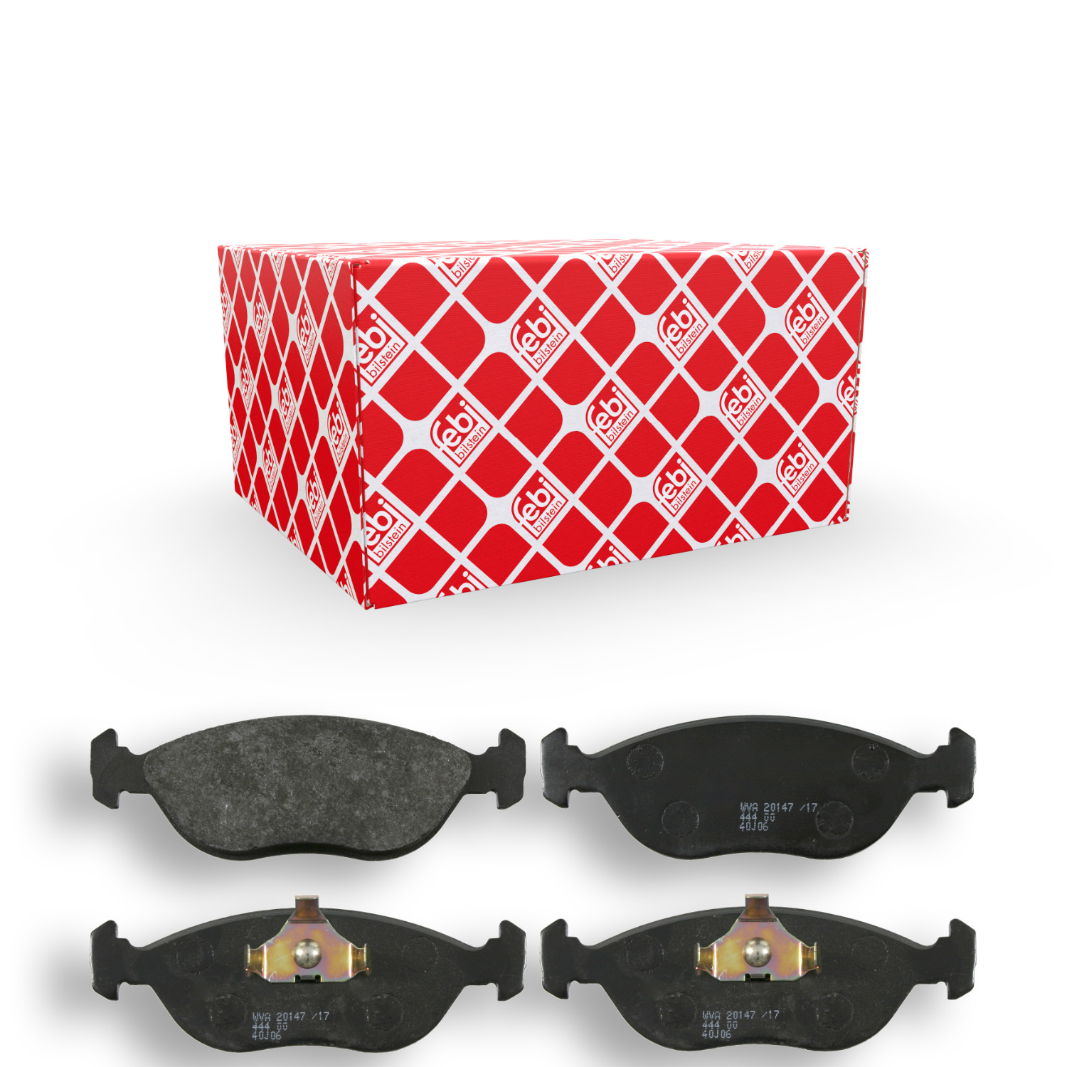 FEBI BILSTEIN Bremsbelagsatz, Scheibenbremse 16470 für VOLVO, Vorderachse