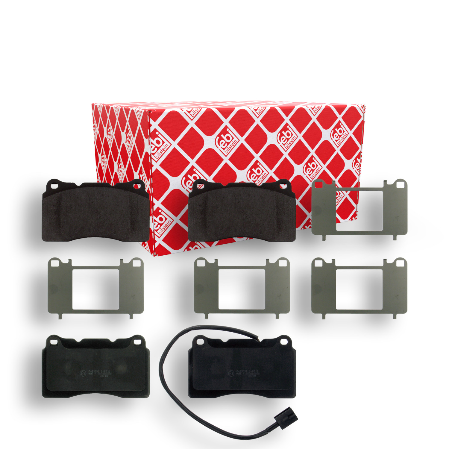 FEBI BILSTEIN Bremsbelagsatz, Scheibenbremse 16848 f&uuml;r ALFA ROMEO, Vorderachse