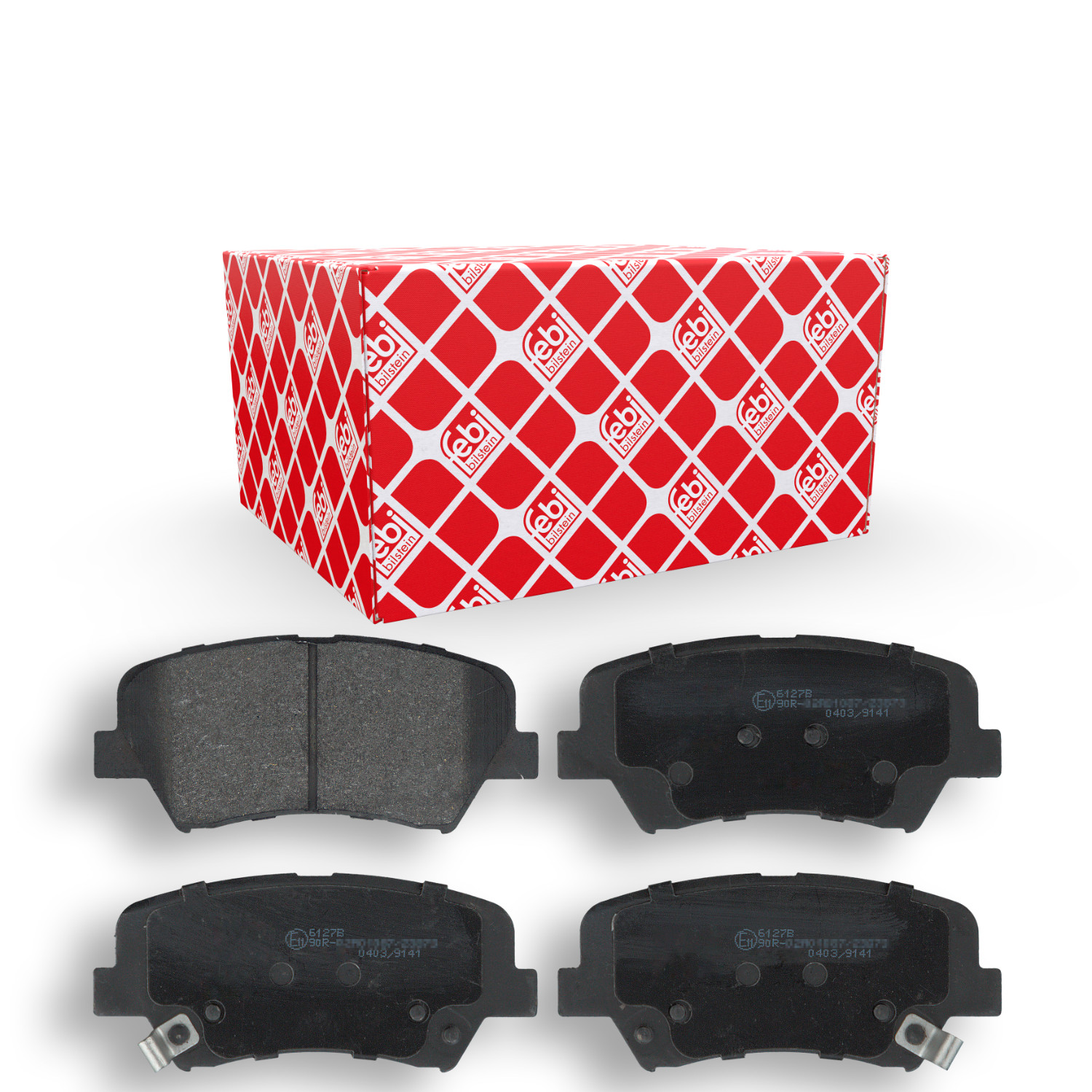 FEBI BILSTEIN Bremsbelagsatz, Scheibenbremse 116261 f&uuml;r HYUNDAI KIA, Vorderachse