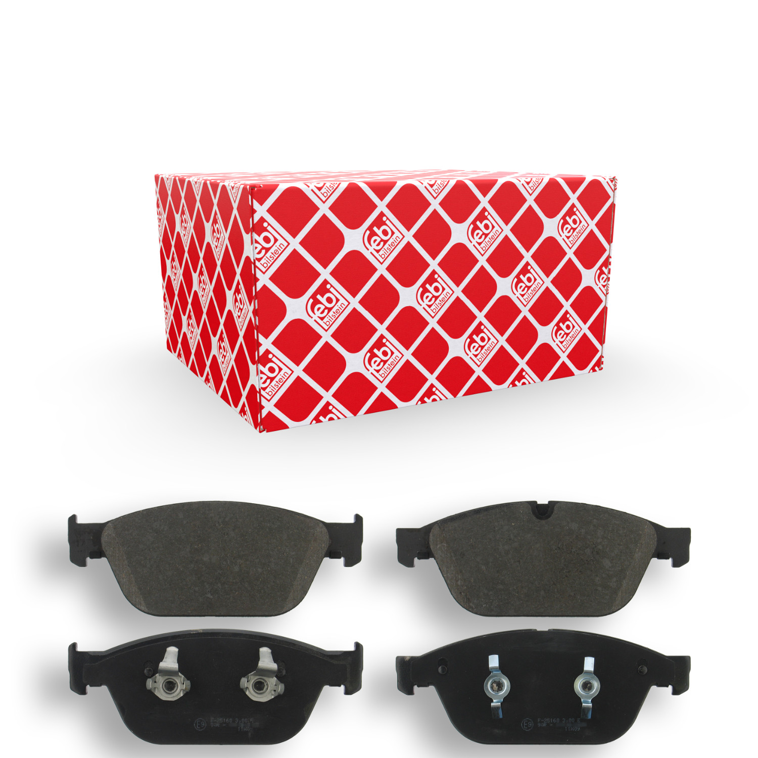 FEBI BILSTEIN Bremsbelagsatz, Scheibenbremse 16822 f&uuml;r AUDI, Vorderachse