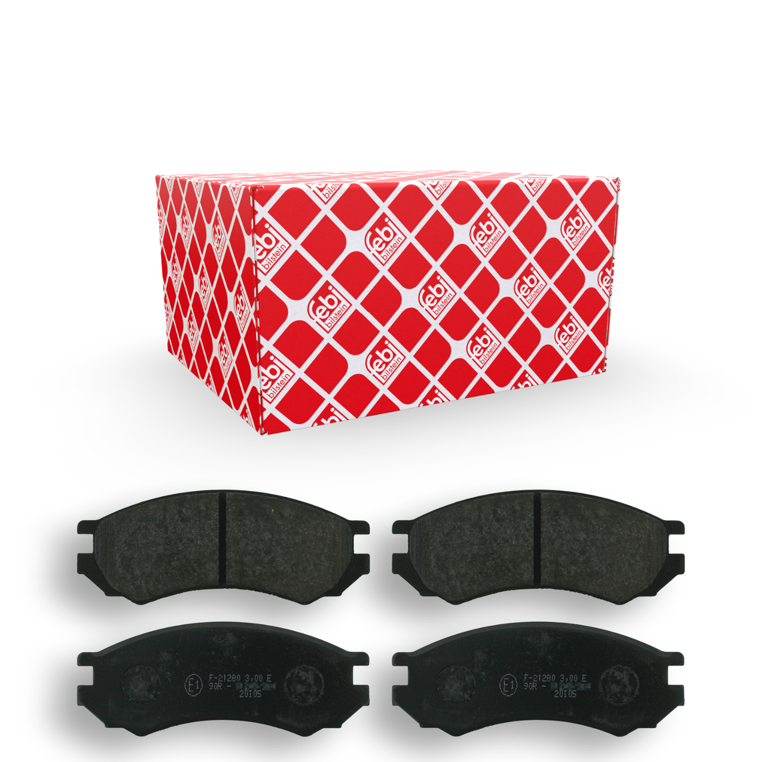 FEBI BILSTEIN Bremsbelagsatz, Scheibenbremse 16268 f&uuml;r NISSAN, Vorderachse