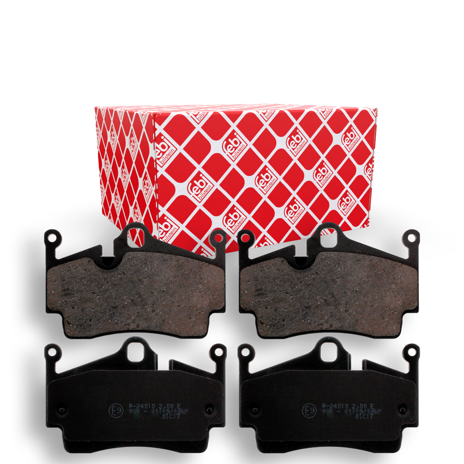 FEBI BILSTEIN Bremsbelagsatz, Scheibenbremse 16758 f&uuml;r PORSCHE, Hinterachse