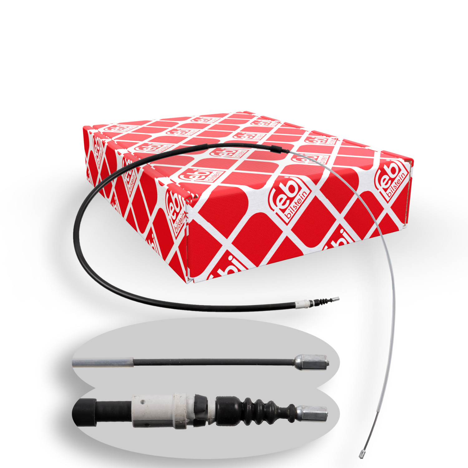 FEBI BILSTEIN Seilzug, Feststellbremse 49628 f&uuml;r CITRO&Euml;N PEUGEOT, hinten links