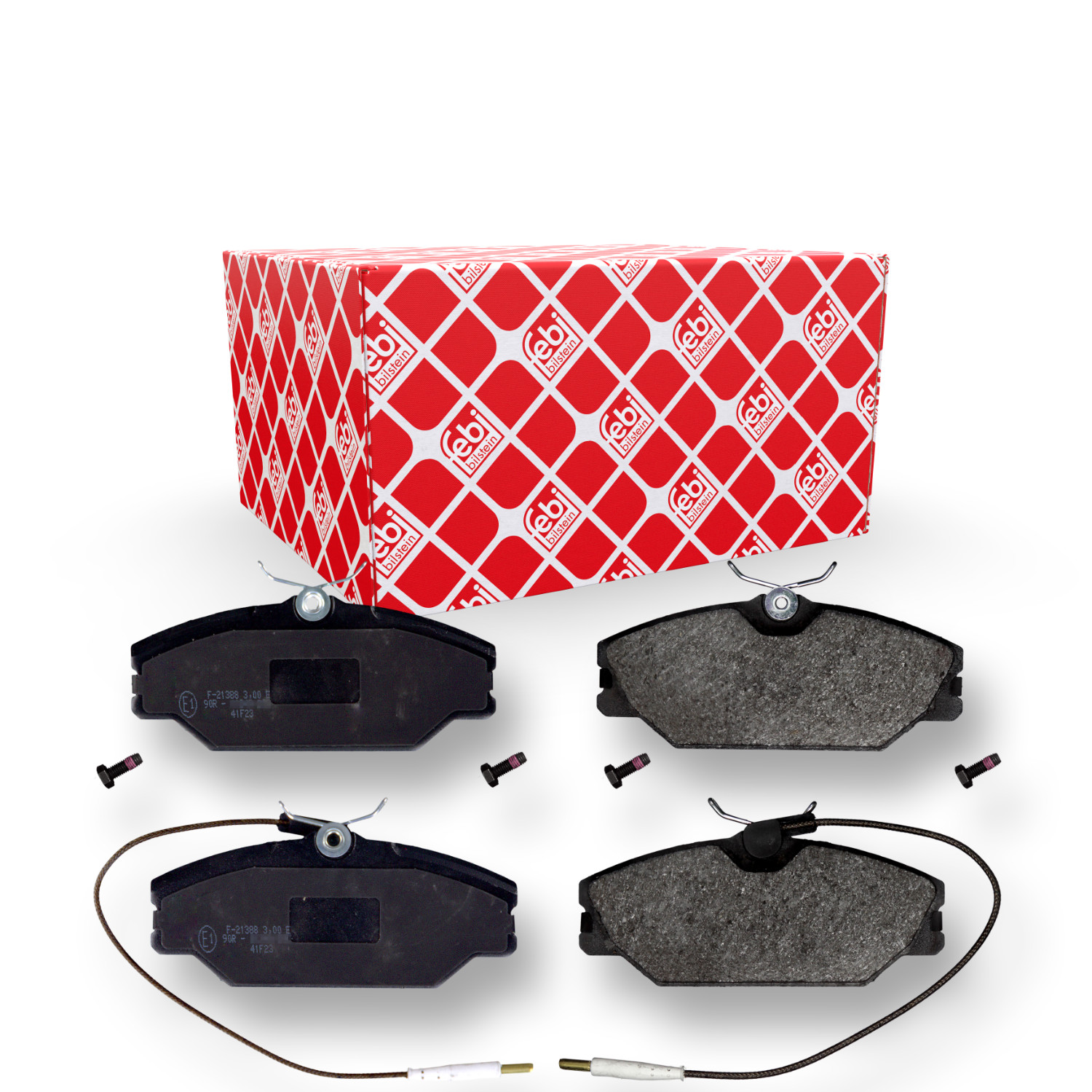 FEBI BILSTEIN Bremsbelagsatz, Scheibenbremse 16381 f&uuml;r RENAULT, Vorderachse