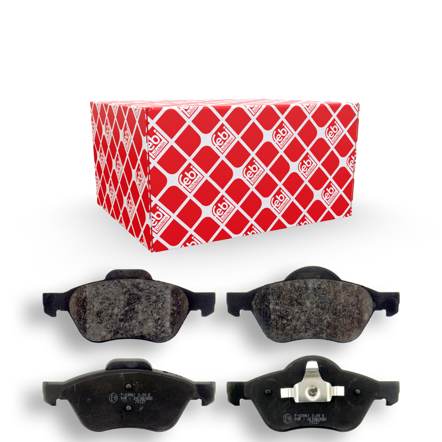 FEBI BILSTEIN Bremsbelagsatz, Scheibenbremse 16435 f&uuml;r RENAULT, Vorderachse