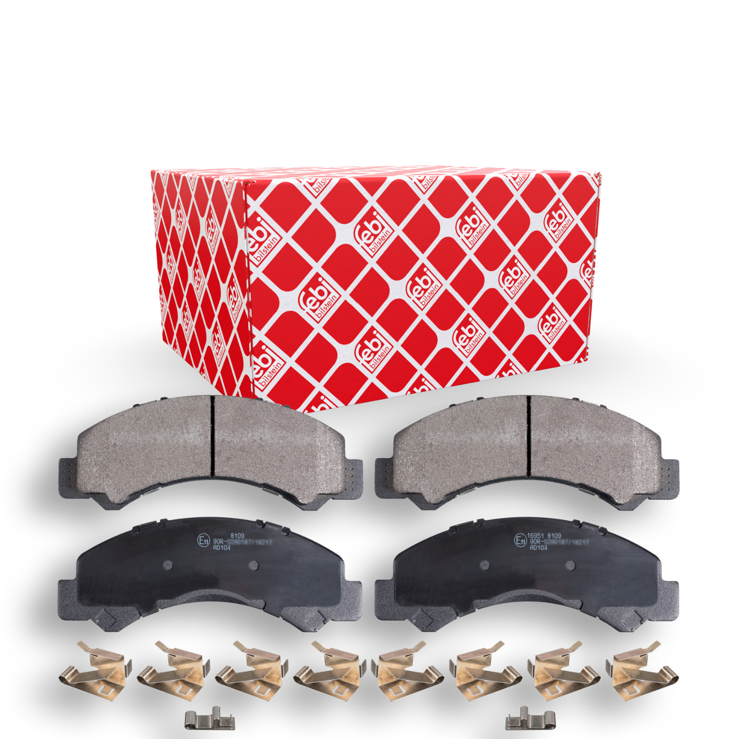 FEBI BILSTEIN Bremsbelagsatz, Scheibenbremse 16951 f&uuml;r ISUZU