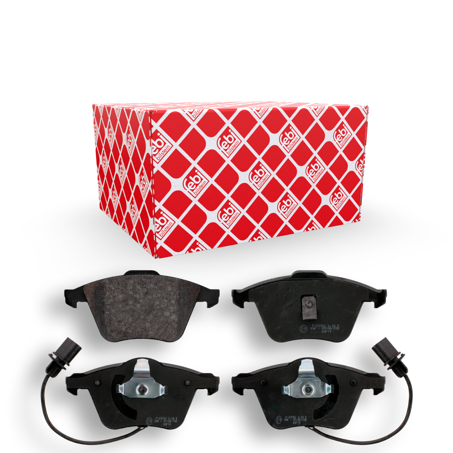 FEBI BILSTEIN Bremsbelagsatz, Scheibenbremse 16455 f&uuml;r AUDI, Vorderachse