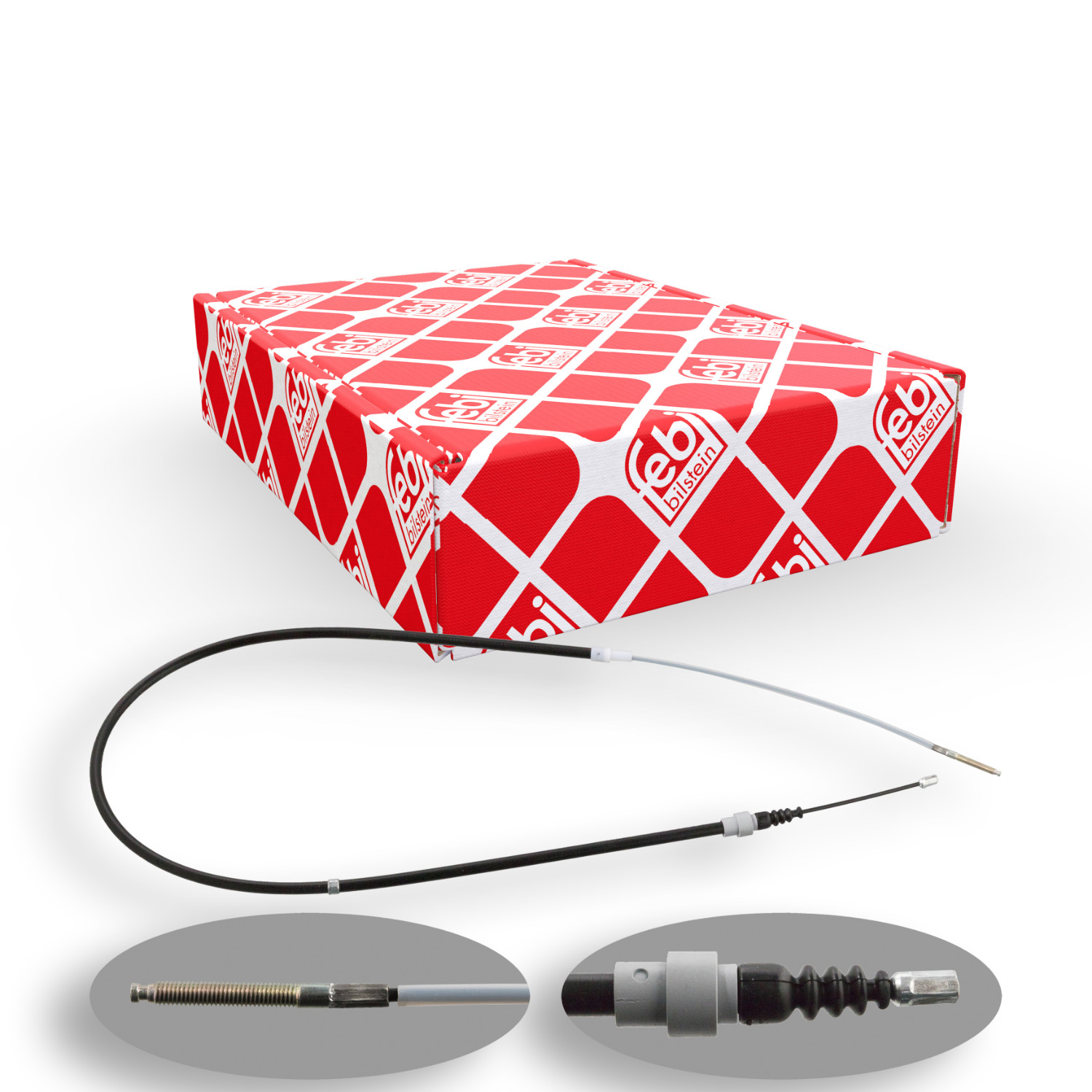 FEBI BILSTEIN Seilzug, Feststellbremse 27154 f&uuml;r SEAT VW, hinten links