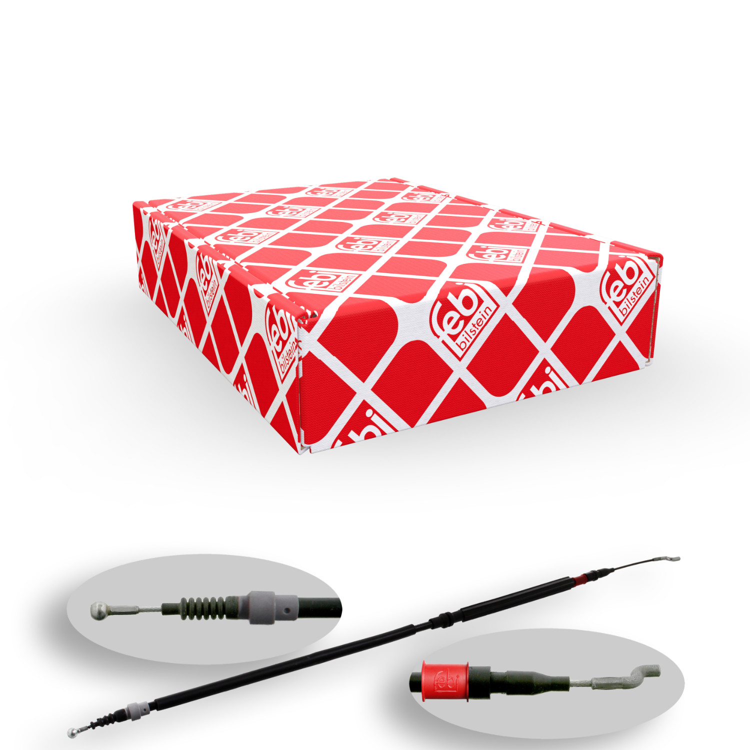 FEBI BILSTEIN Seilzug, Feststellbremse 27383 f&uuml;r VW, hinten links, hinten rechts