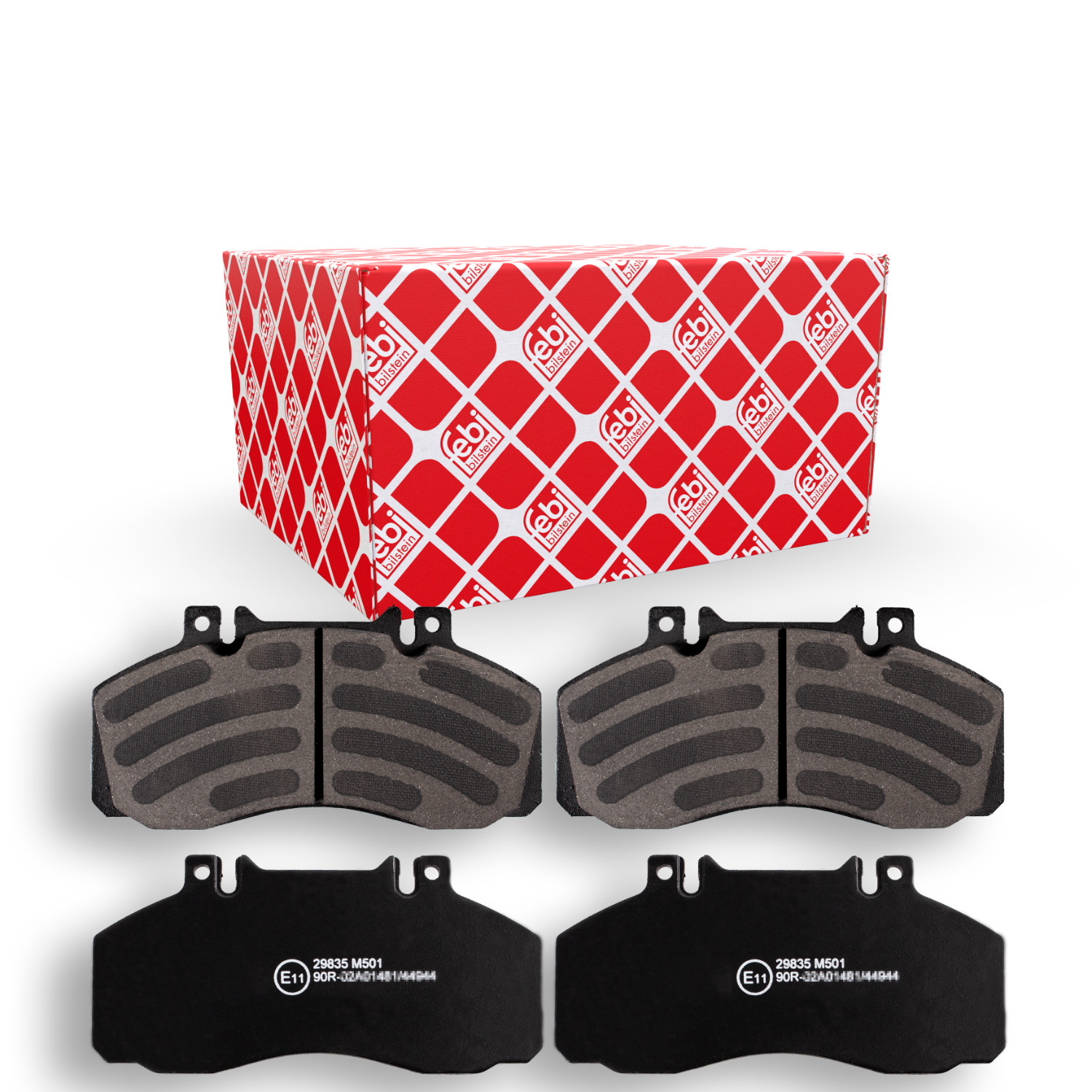 FEBI BILSTEIN Bremsbelagsatz, Scheibenbremse 16566 f&uuml;r MERCEDES-BENZ