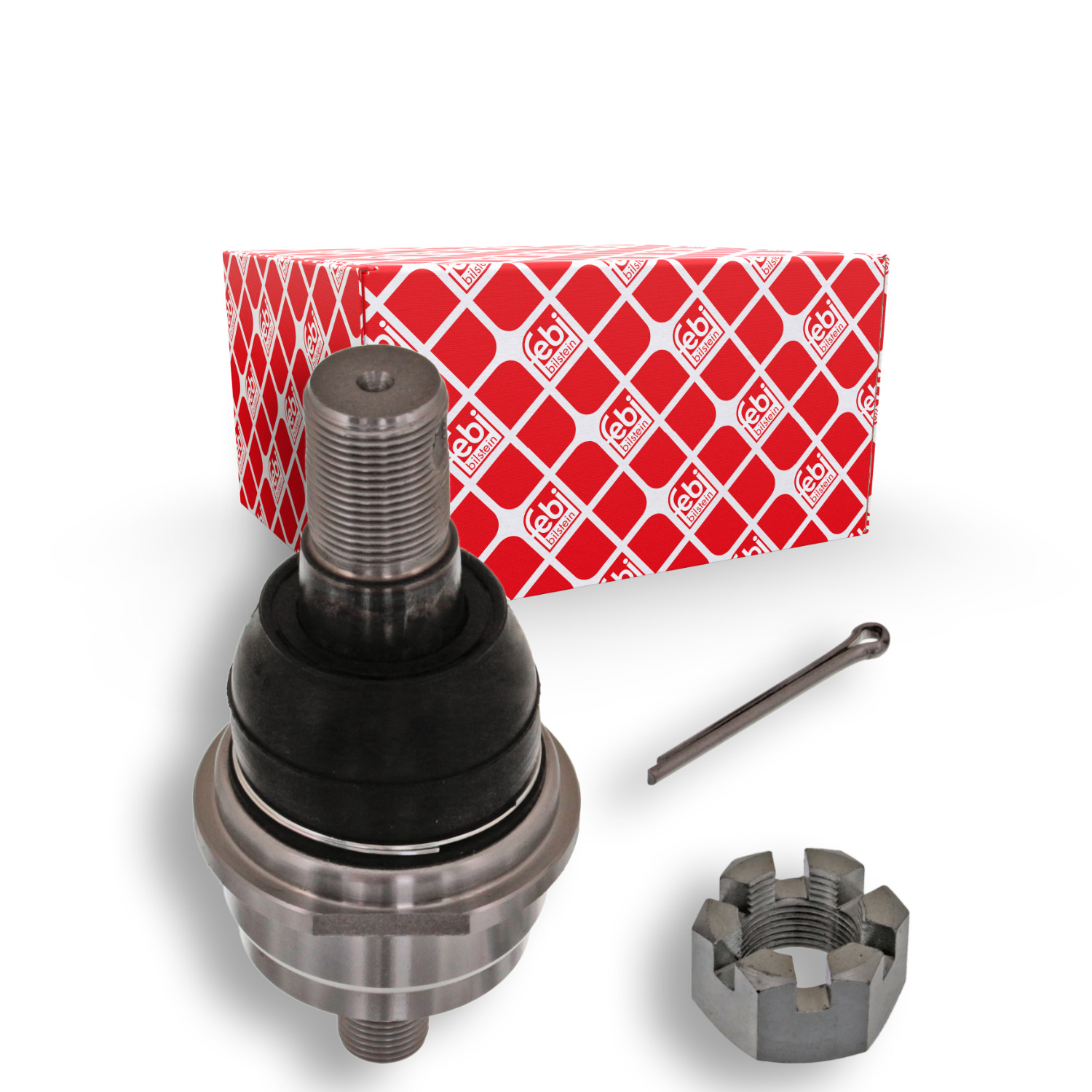Febi Bilstein 43342 Traggelenk mit Kronenmutter und Splint , 1 St&uuml;ck