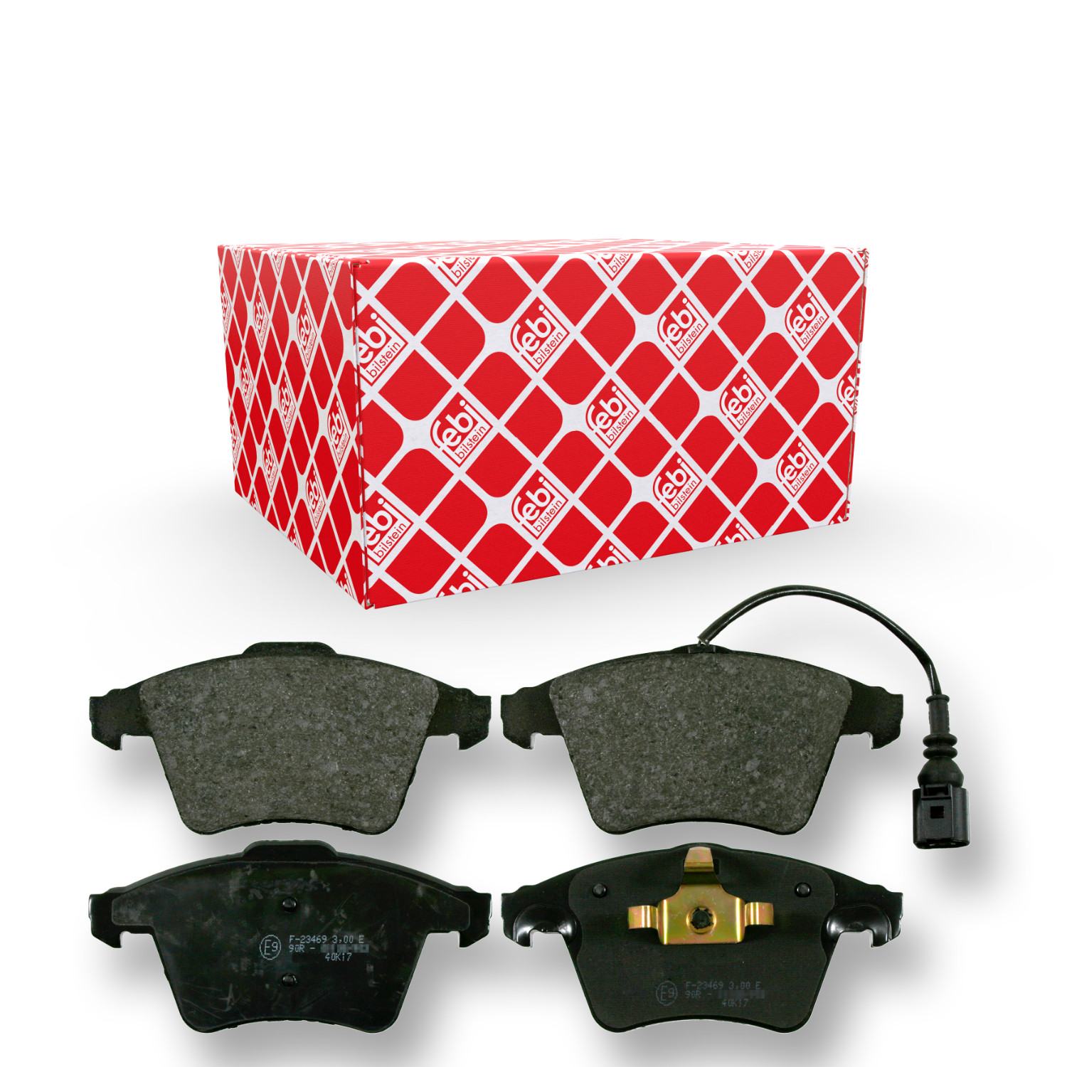 FEBI BILSTEIN Bremsbelagsatz, Scheibenbremse 16465 f&uuml;r VW, Vorderachse