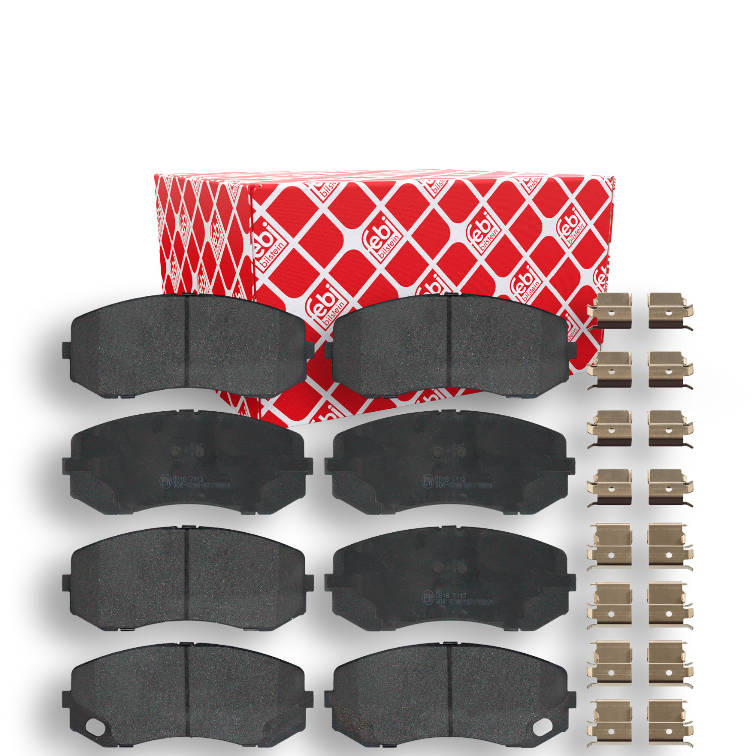 FEBI BILSTEIN Bremsbelagsatz, Scheibenbremse 16950 f&uuml;r MITSUBISHI, Hinterachse