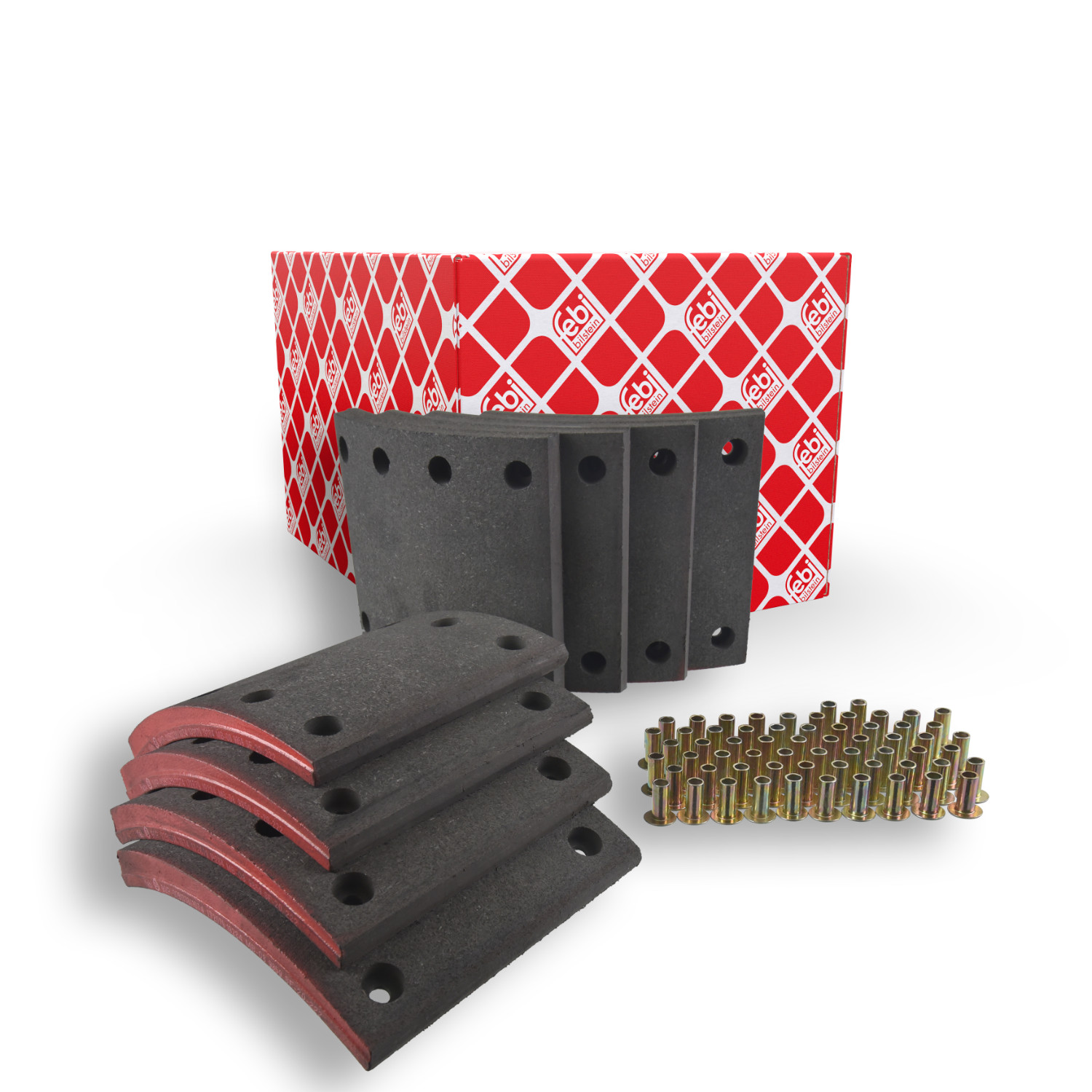 Bremsbelag, Trommelbremse FEBI BILSTEIN 172079 f&uuml;r SAF, Hinterachse