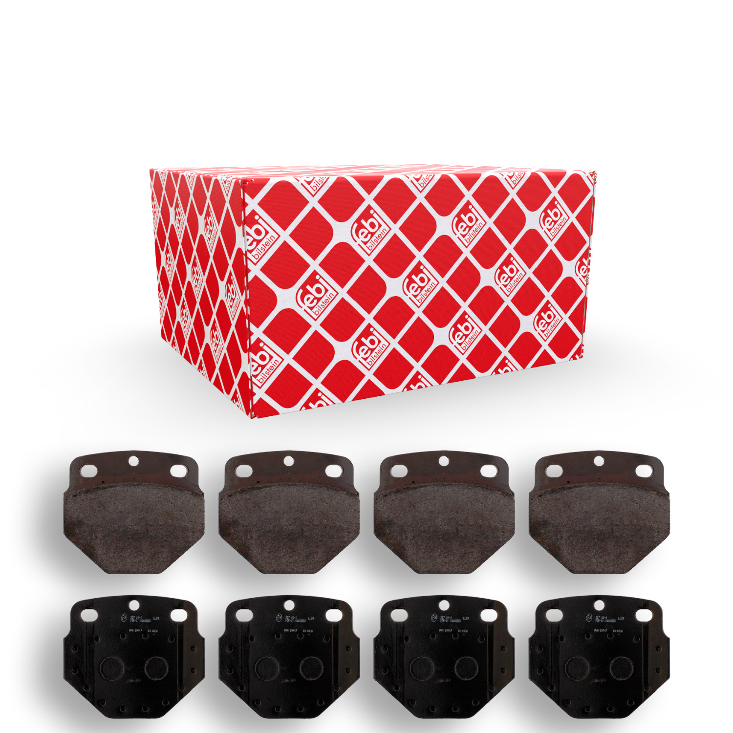 FEBI BILSTEIN Bremsbelagsatz, Scheibenbremse 16569 f&uuml;r K&Auml;SSBOHRER MERCEDES-BENZ