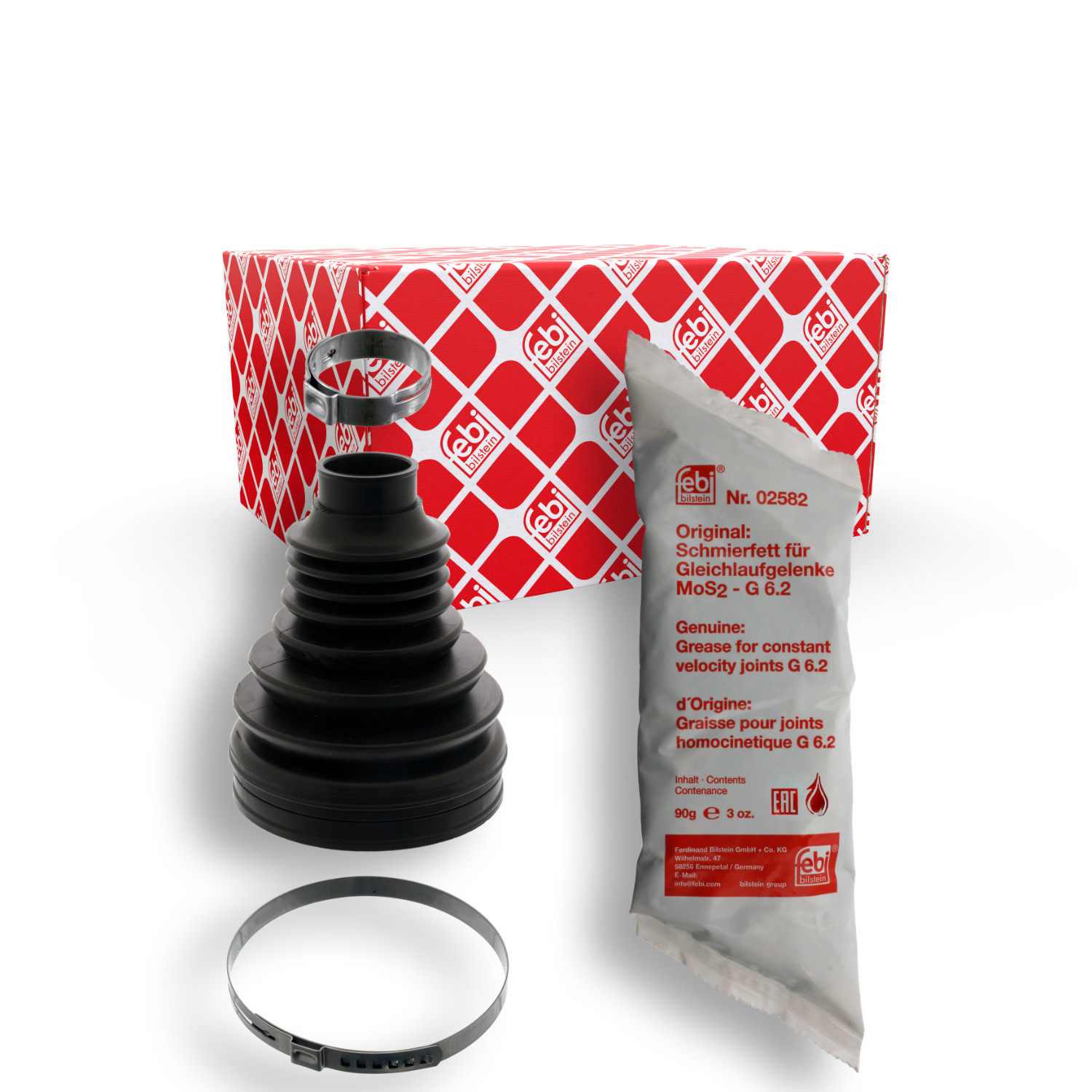 Faltenbalgsatz, Antriebswelle FEBI BILSTEIN 48819 für AUDI, Vorderachse