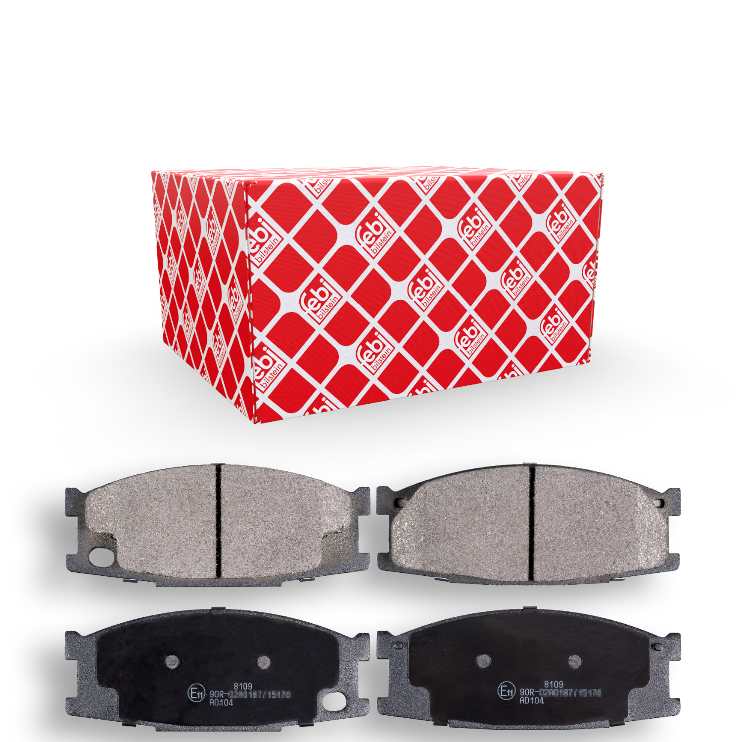 FEBI BILSTEIN Bremsbelagsatz, Scheibenbremse 16949 f&uuml;r MITSUBISHI, Vorderachse
