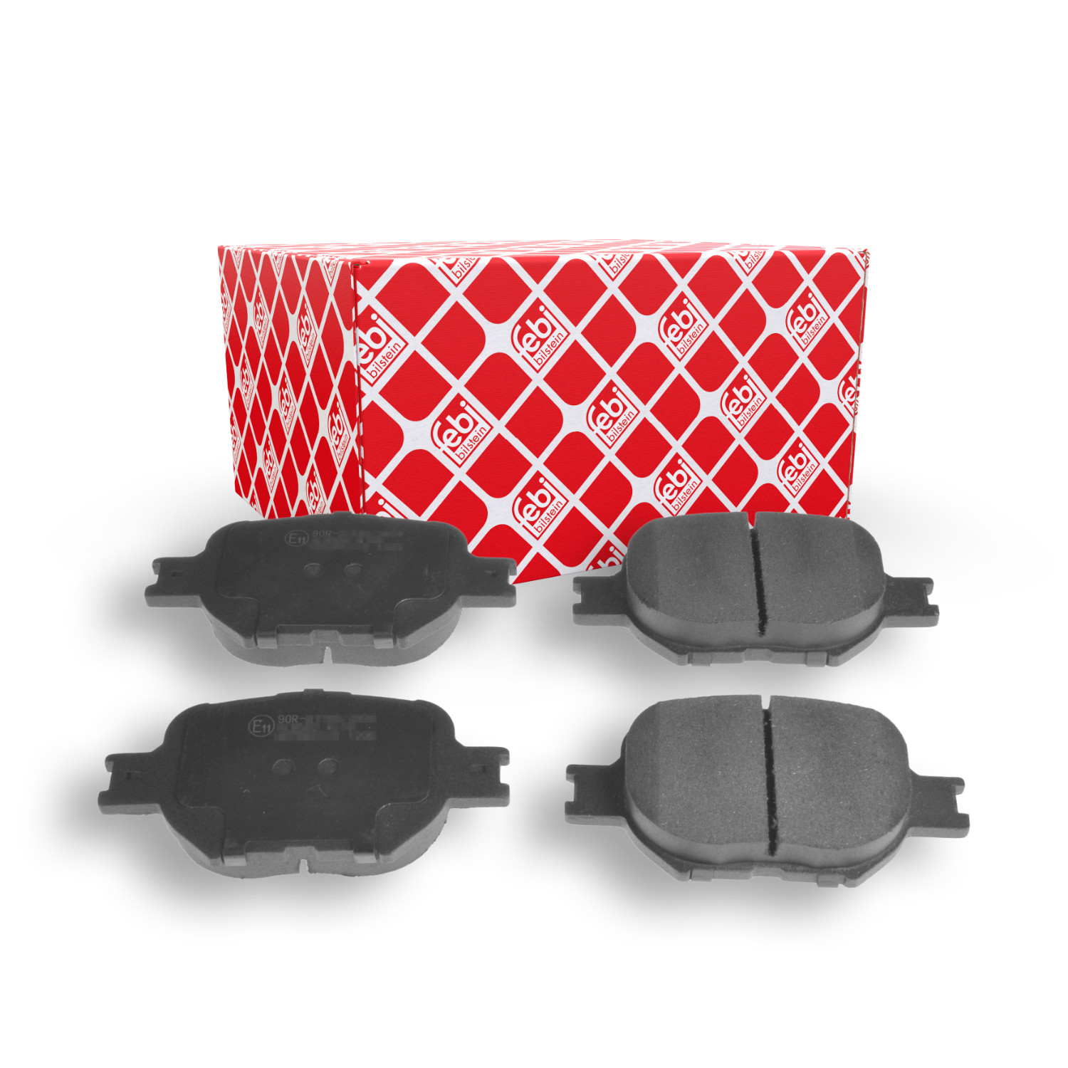 FEBI BILSTEIN Bremsbelagsatz, Scheibenbremse 16578 f&uuml;r TOYOTA, Vorderachse