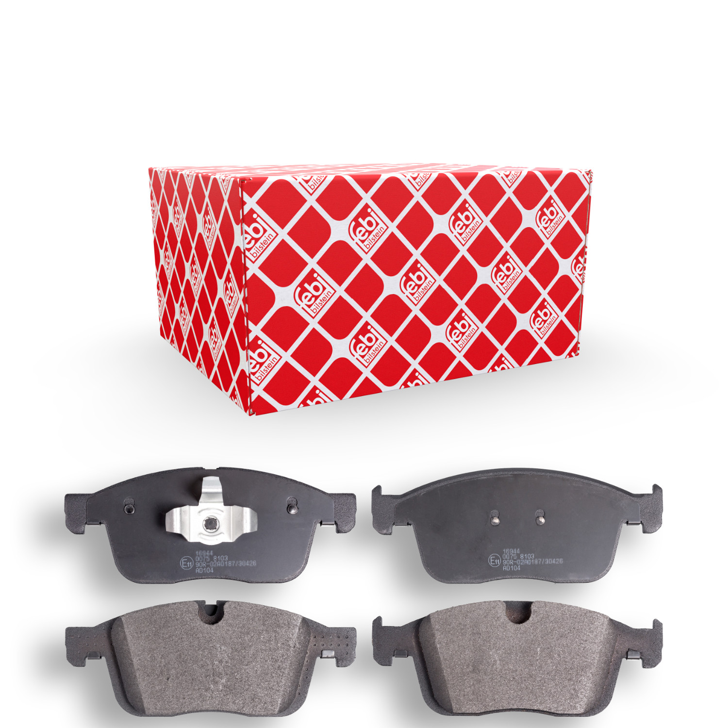 FEBI BILSTEIN Bremsbelagsatz, Scheibenbremse 16944 f&uuml;r VOLVO, Vorderachse