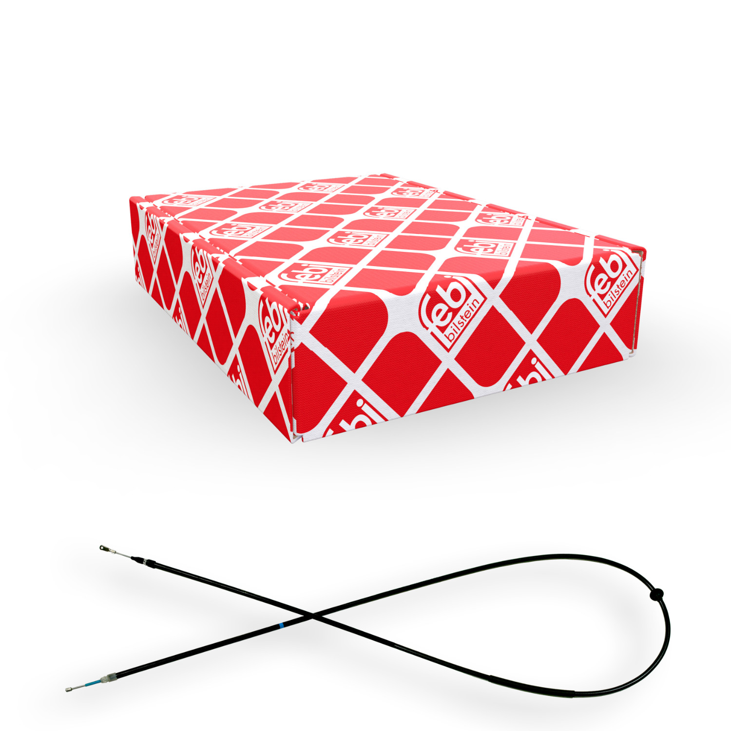 FEBI BILSTEIN Seilzug, Feststellbremse 21223 f&uuml;r MERCEDES-BENZ, vorne