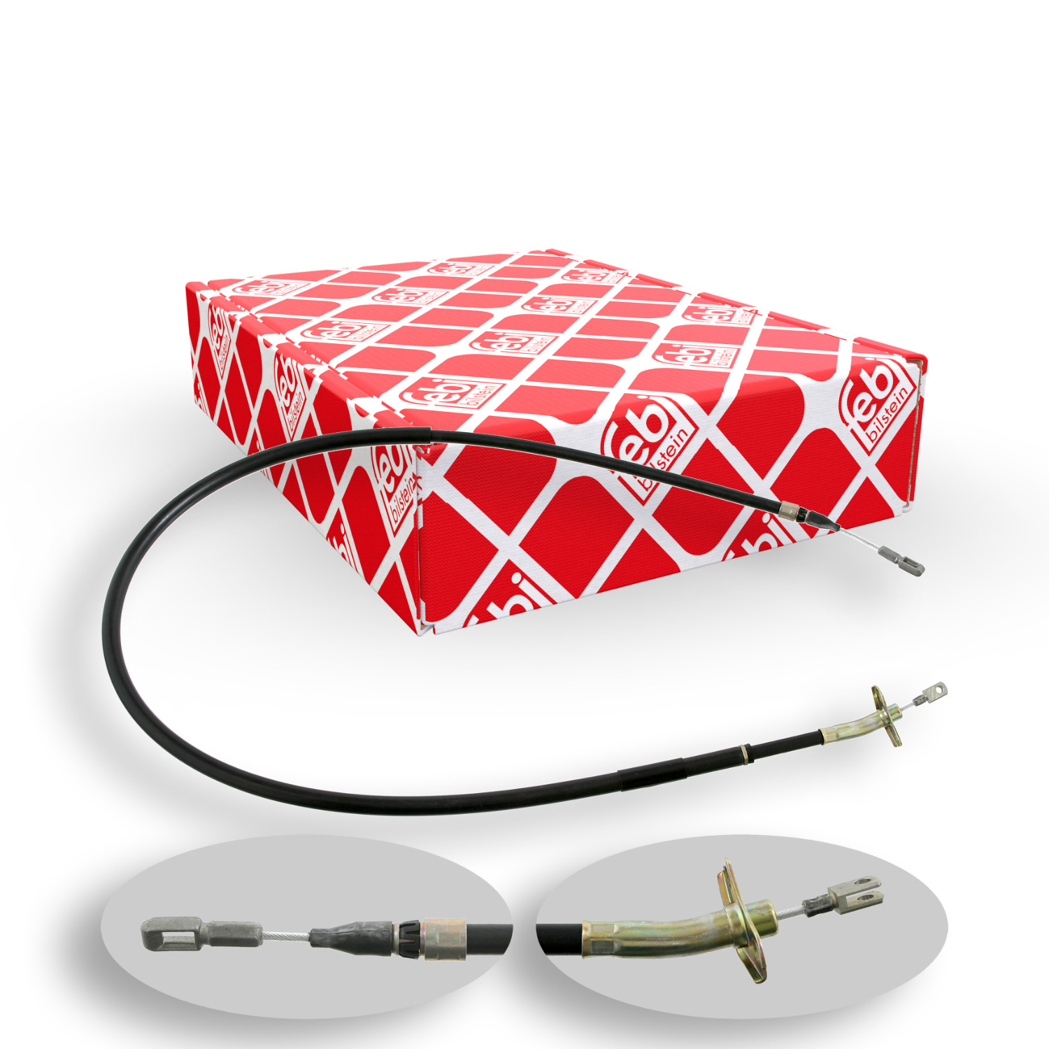 FEBI BILSTEIN Seilzug, Feststellbremse 09500 f&uuml;r MERCEDES-BENZ, hinten links