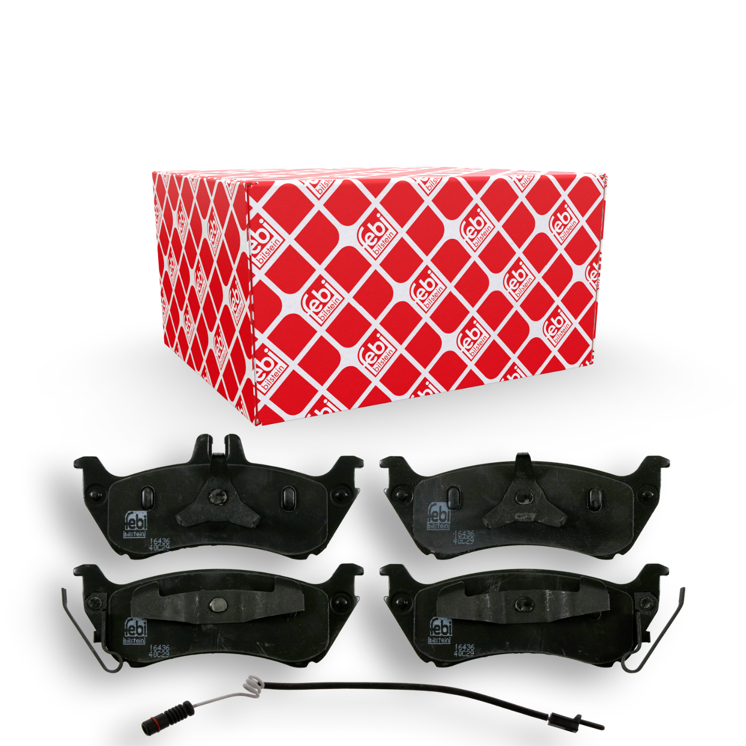 FEBI BILSTEIN Bremsbelagsatz, Scheibenbremse 16436 f&uuml;r MERCEDES-BENZ