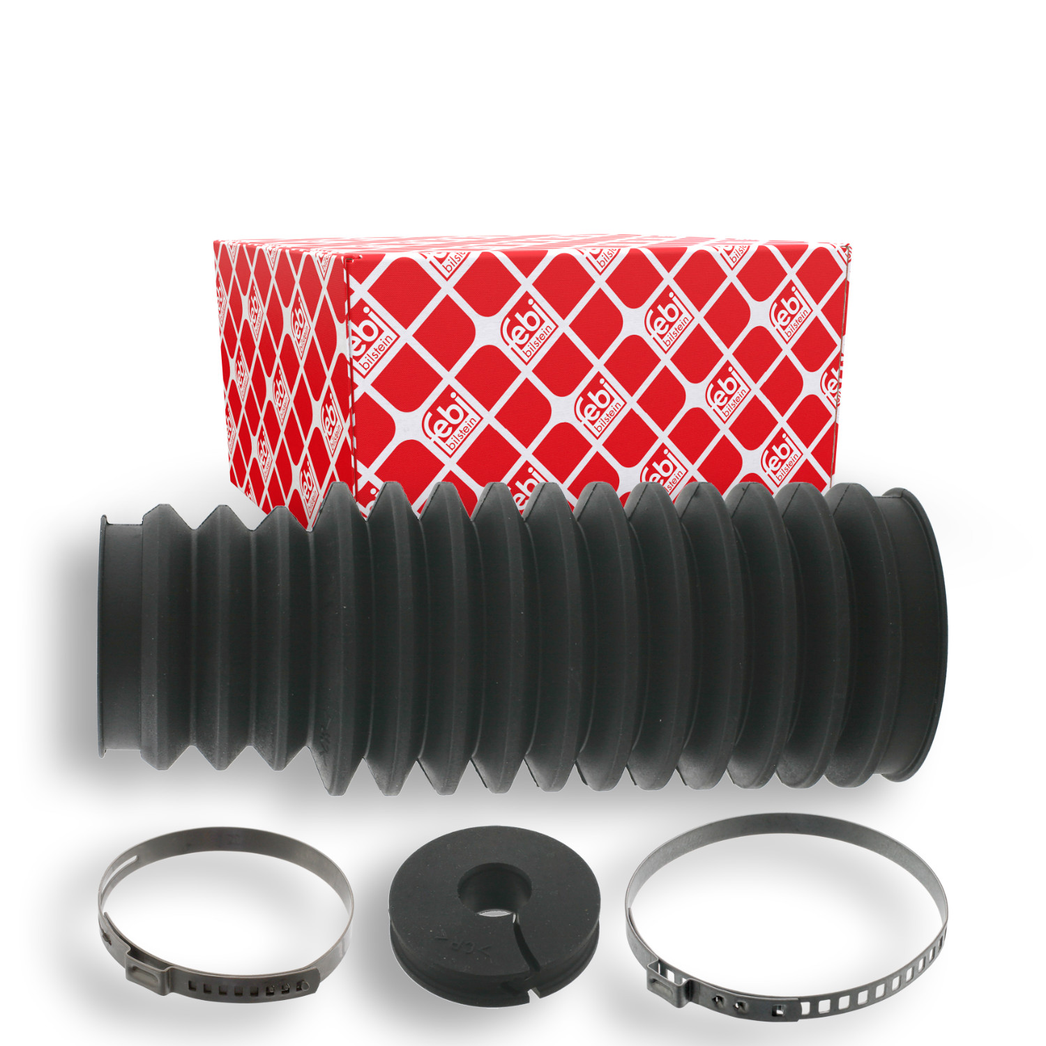 FEBI BILSTEIN Faltenbalgsatz, Lenkung 27086 f&uuml;r BMW, Vorderachse links